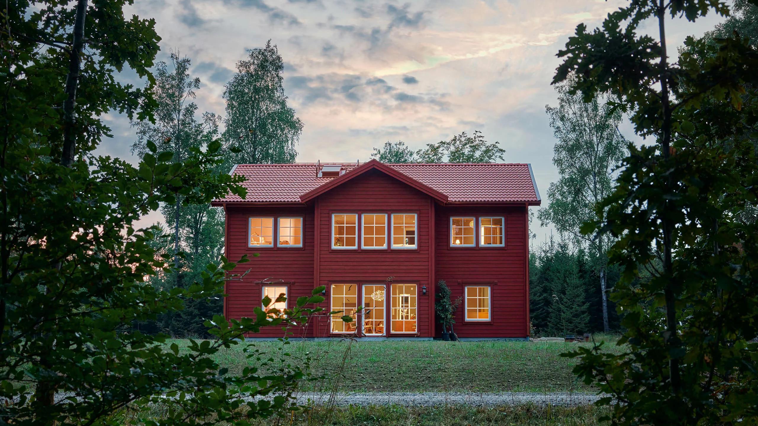 trivselhus bygga hus stella 190 fasad