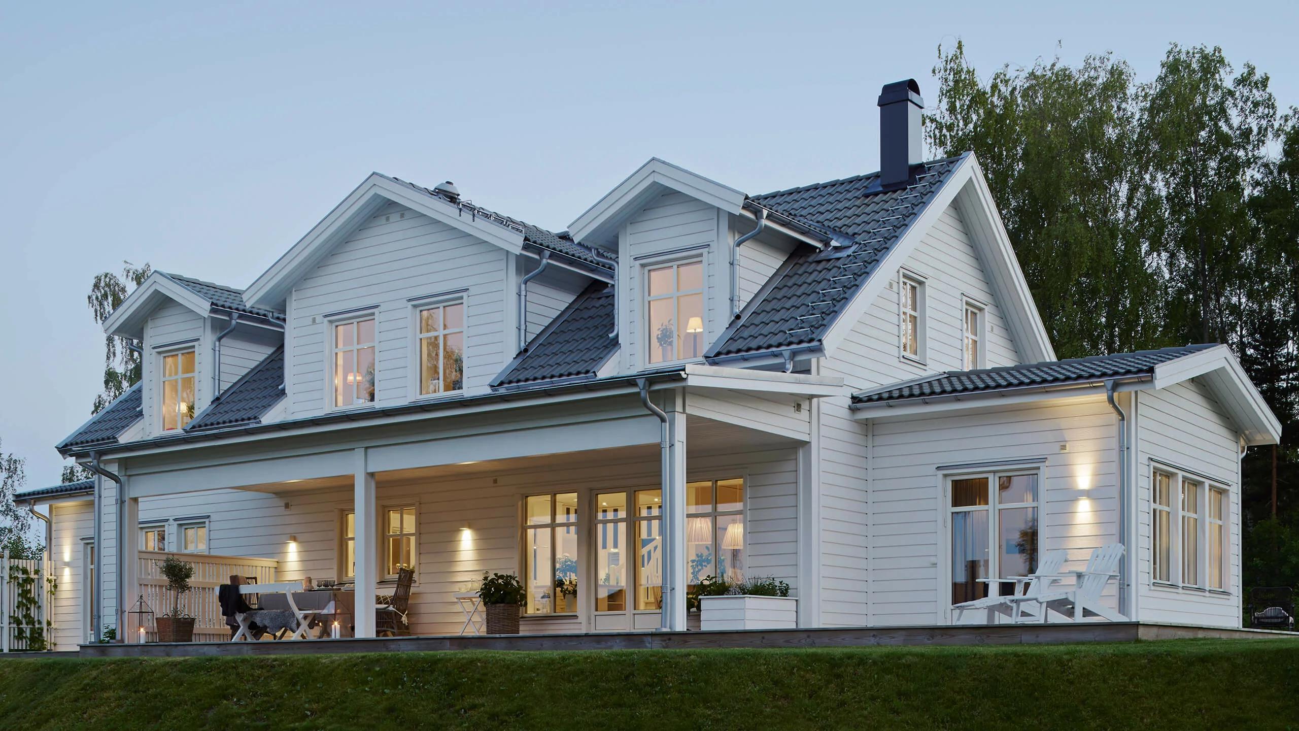 trivselhus villa falsterbo fasad