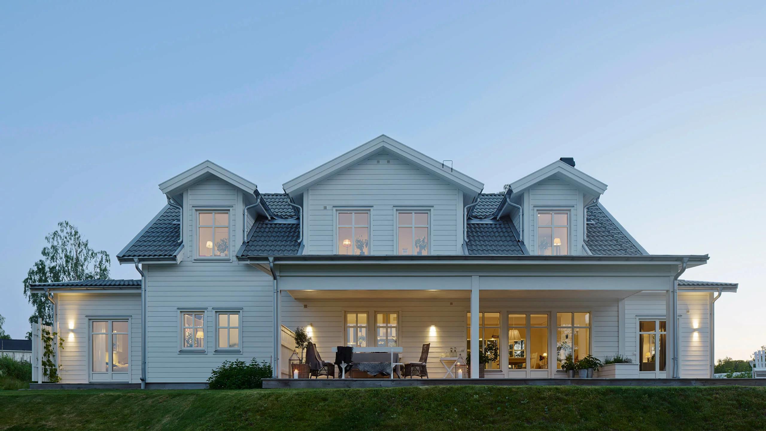 trivselhus villa falsterbo fasad