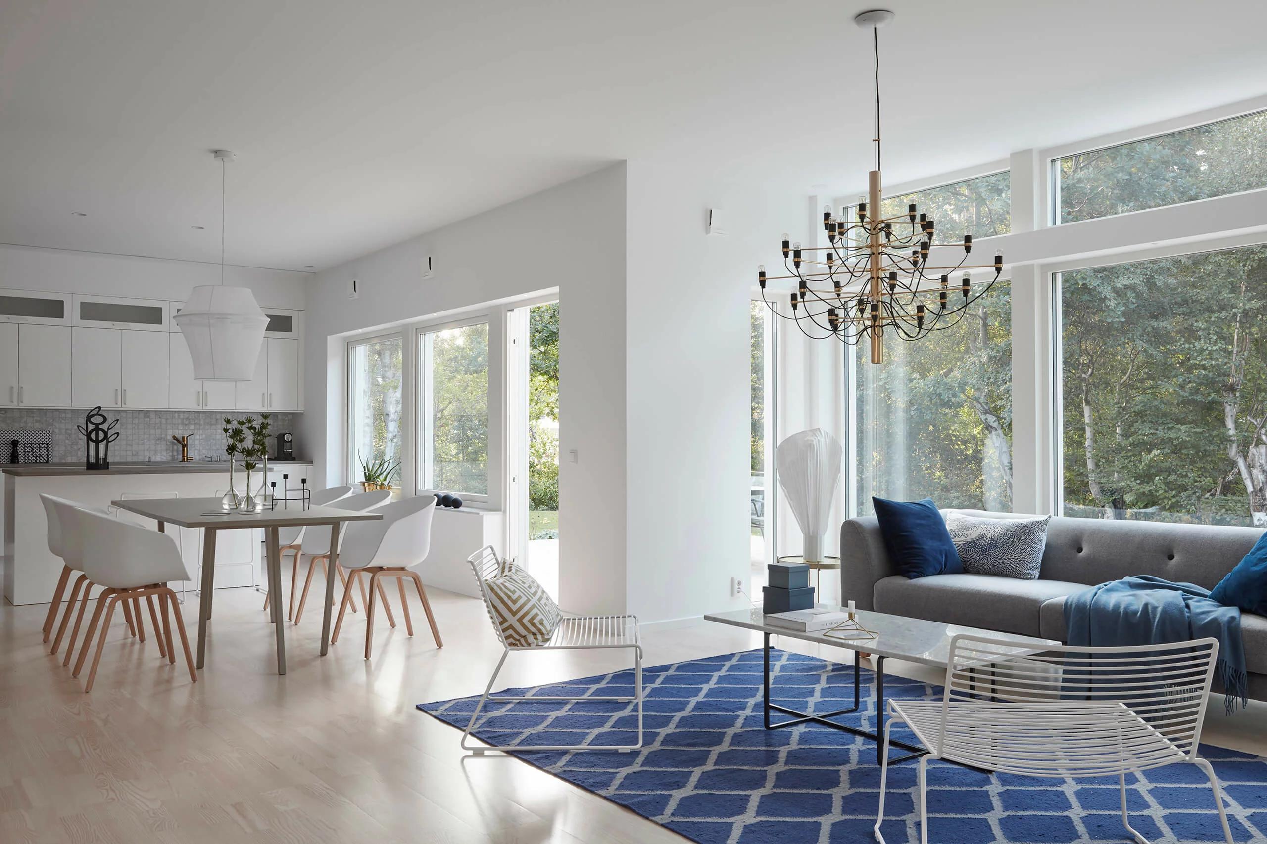 trivselhus villa höllviken vardagsrum bygga hus