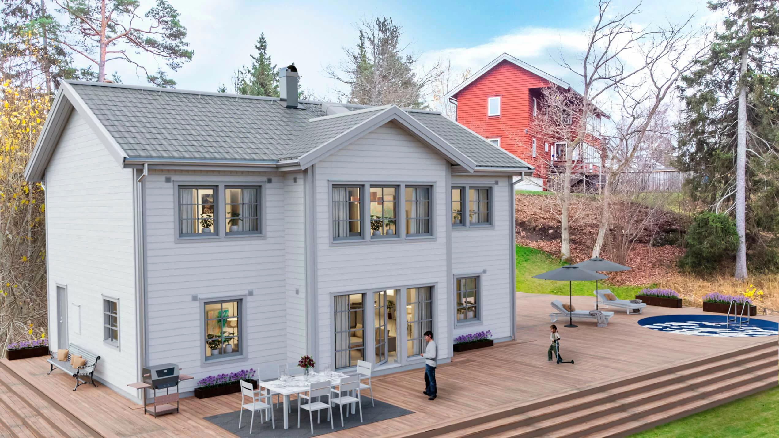 trivselhus ledig tomt värmdö