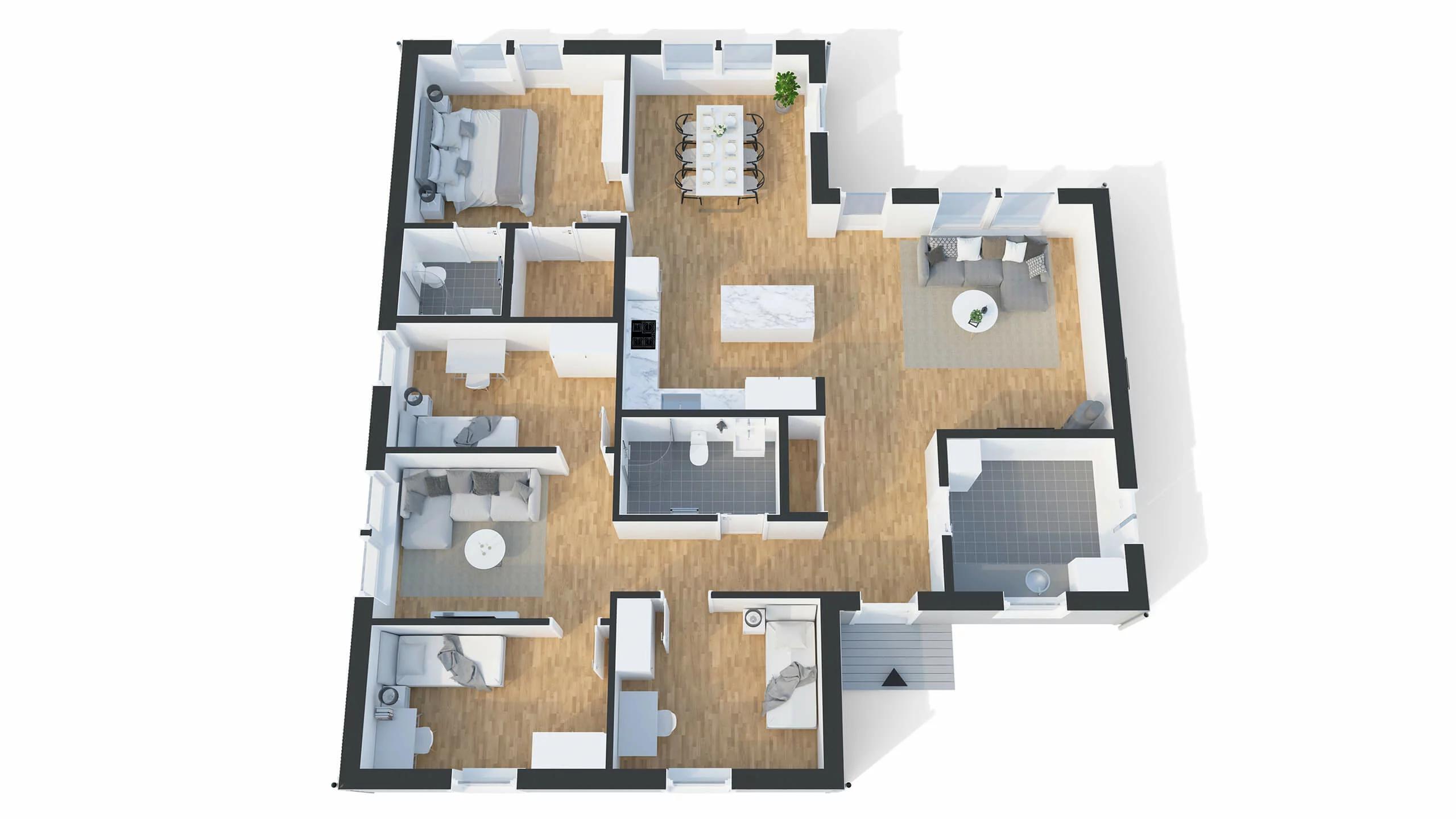 trivselhus stella 148 planlösning