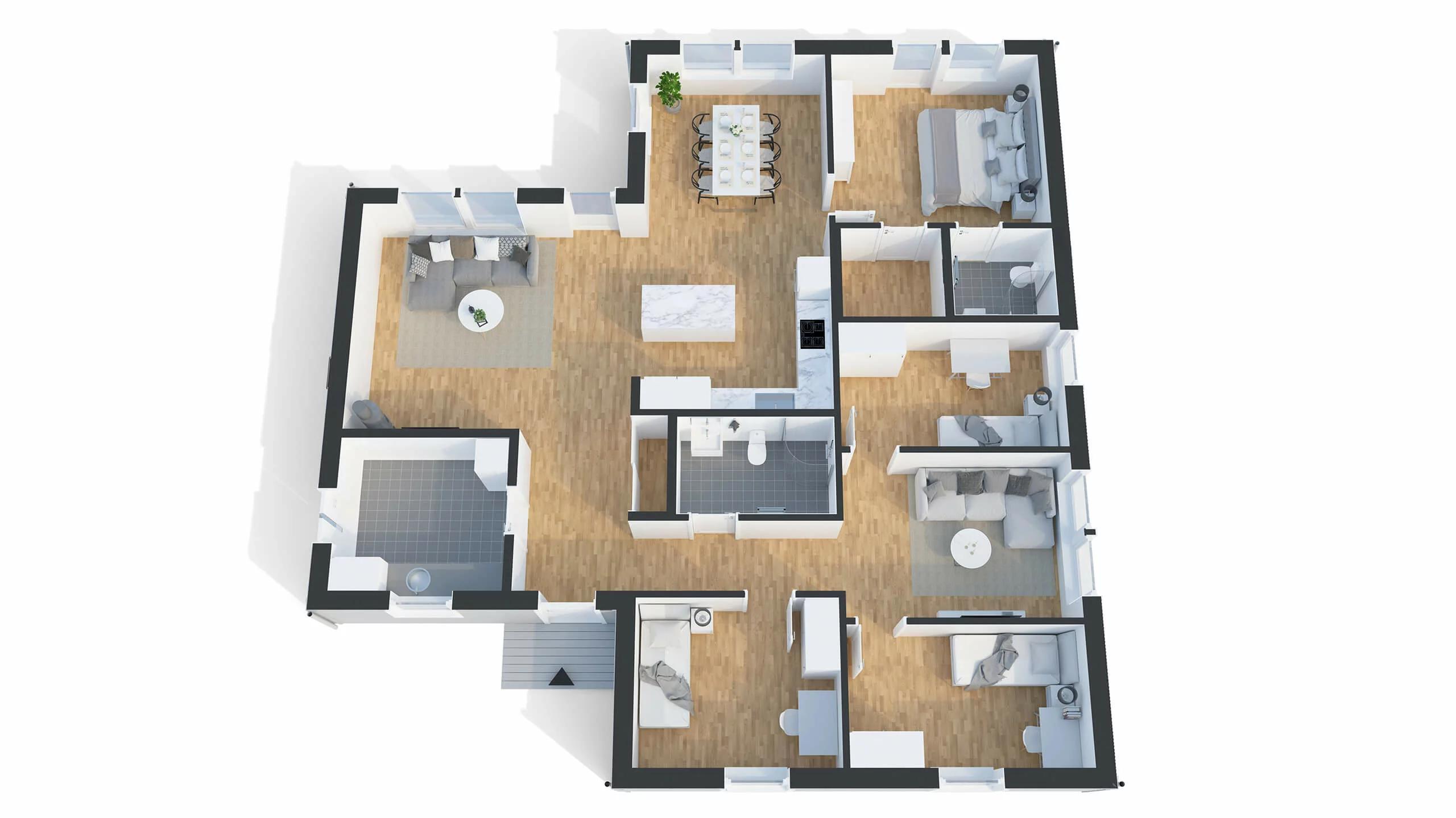 trivselhus stella 148 planlösning