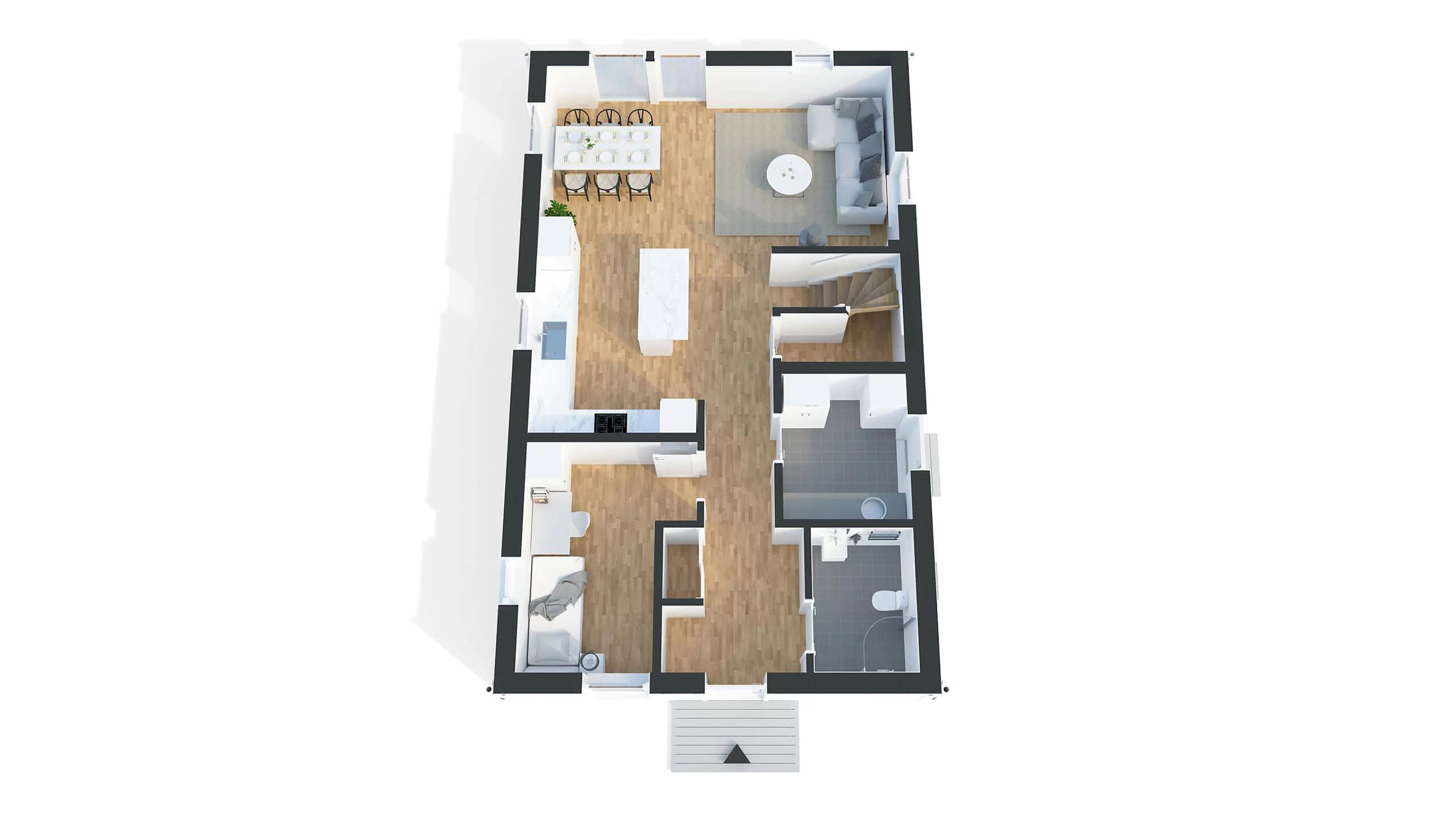trivselhus stella 150 planlösning