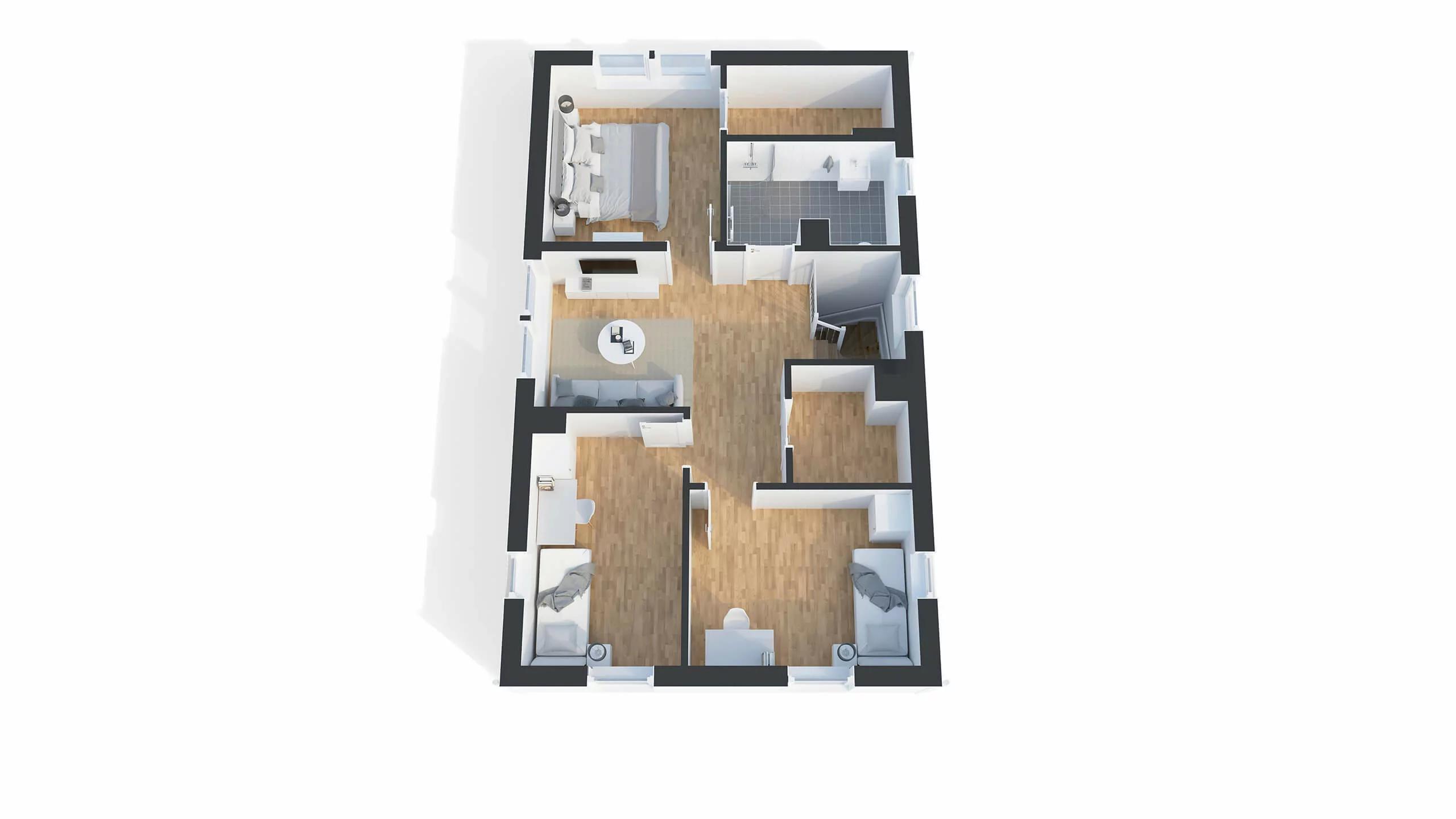 trivselhus stella 150 planlösning