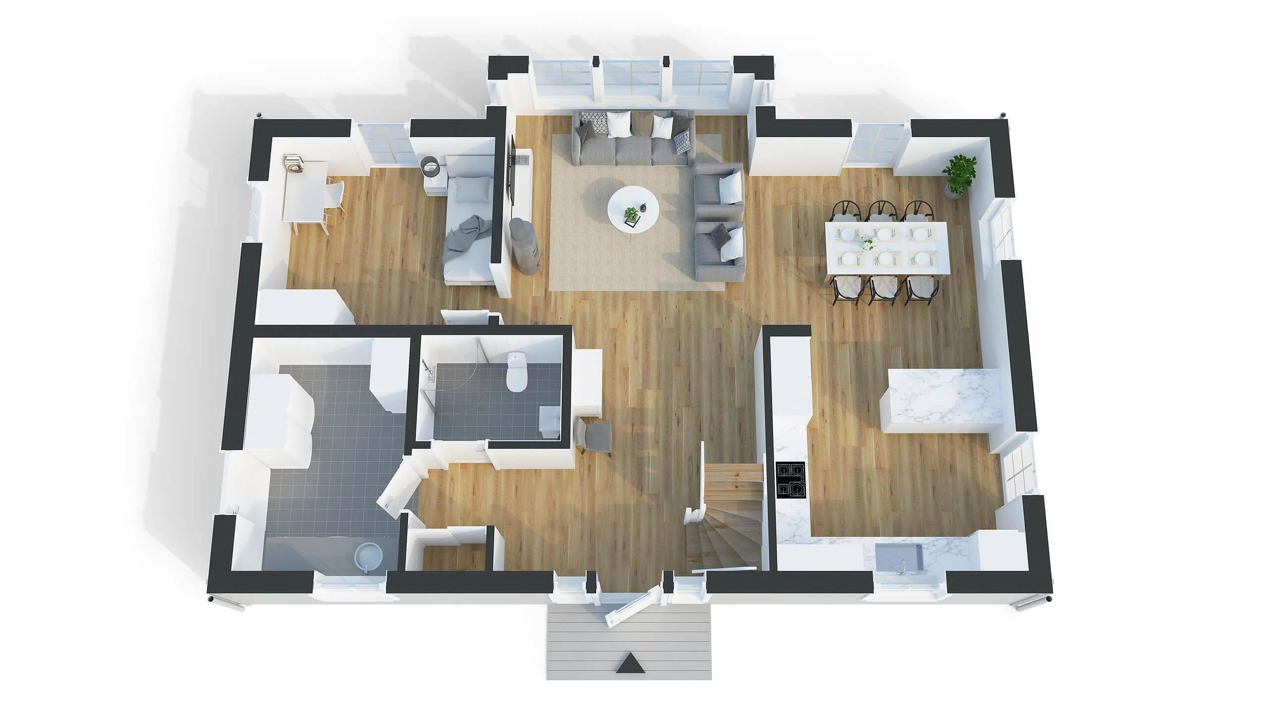 trivselhus villa älvnäs planlösning