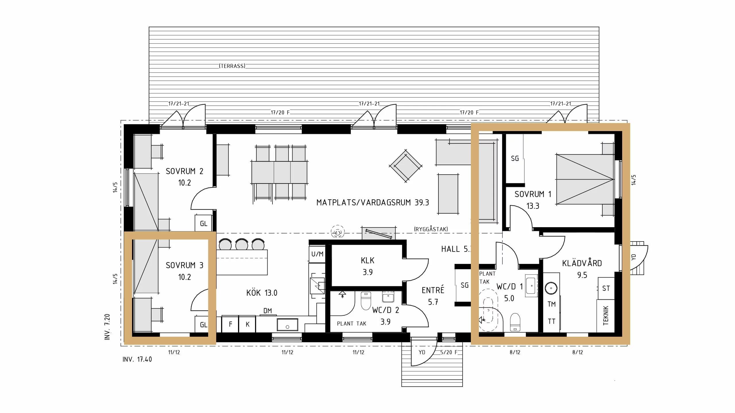 trivselhus villa frösö planlösning