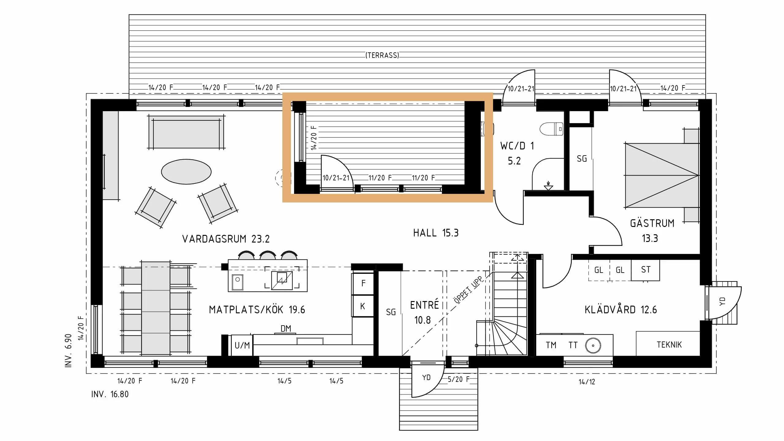trivselhus villa gällnö planlösning