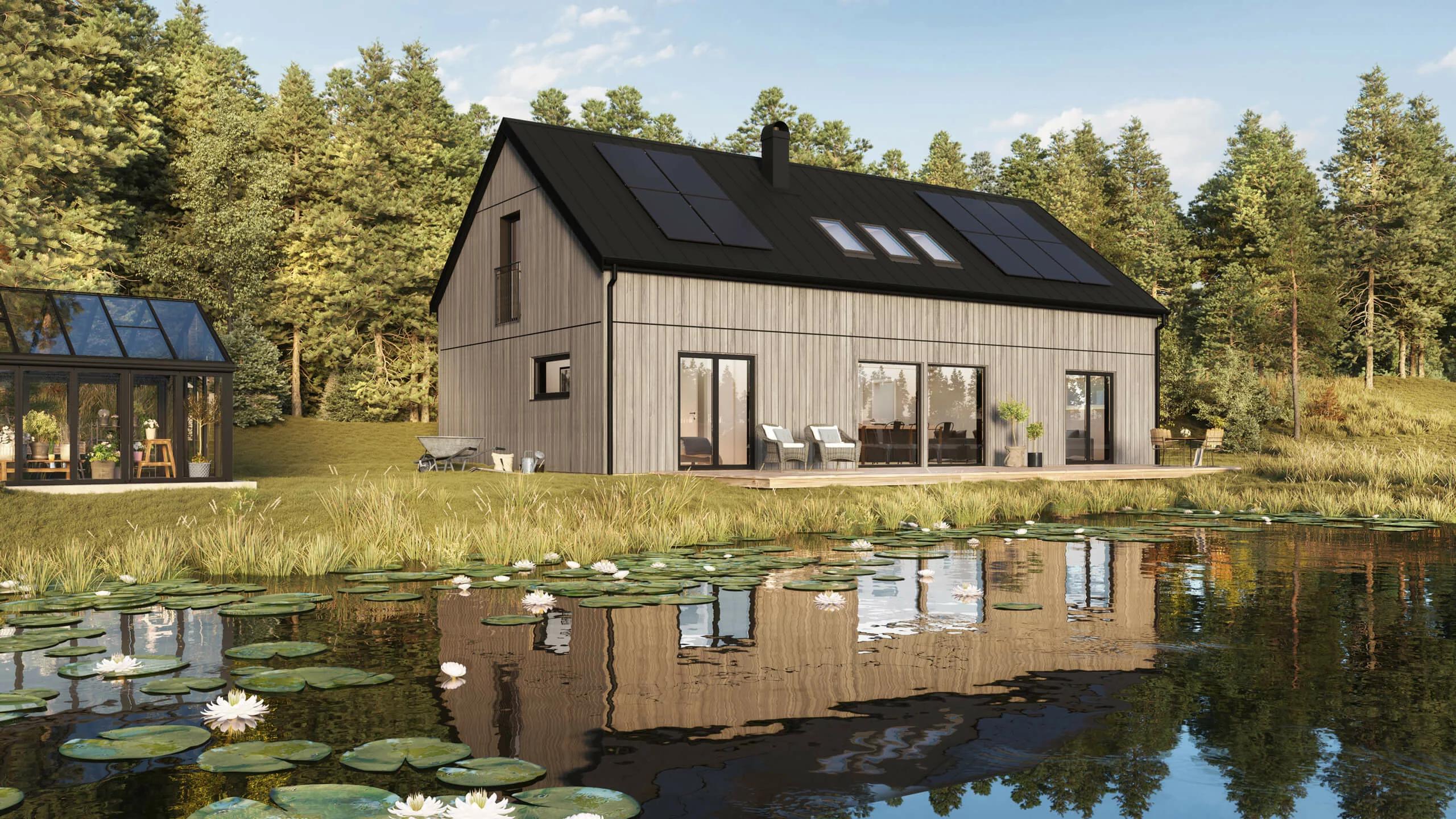 trivselhus villa klövsjö fasad