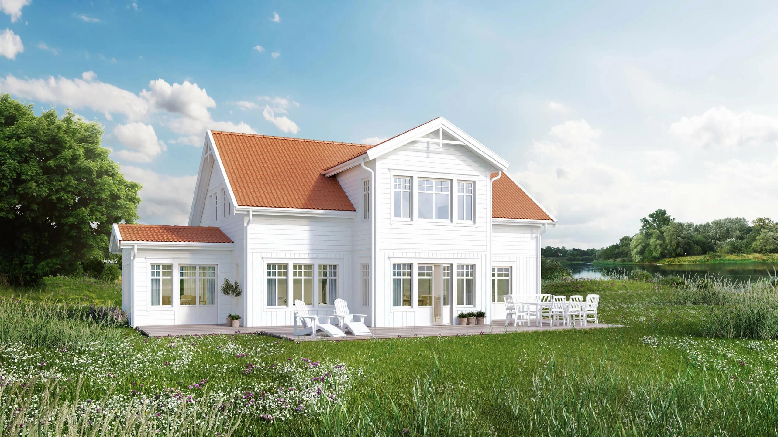 trivselhus villa mariefred fasad