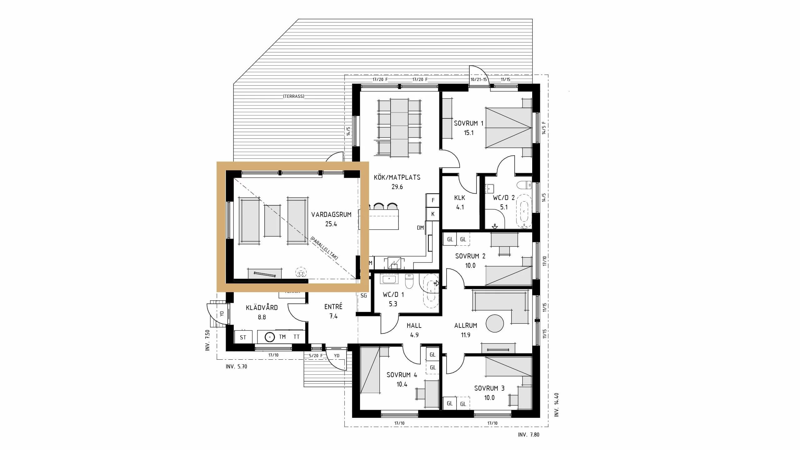 trivselhus villa roxen planlösning