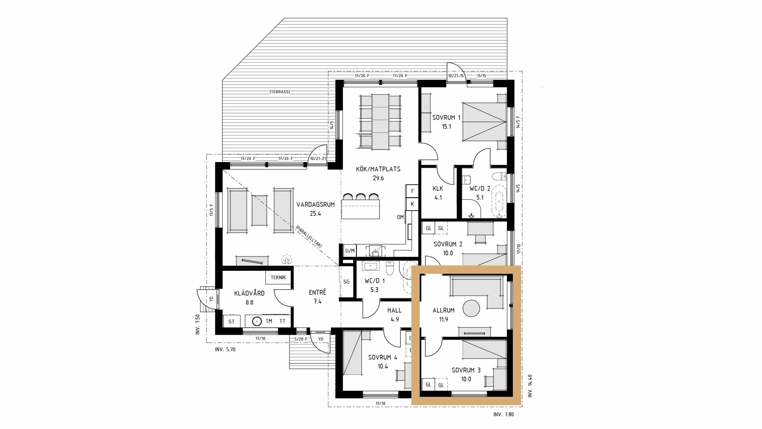 trivselhus villa roxen planlösning