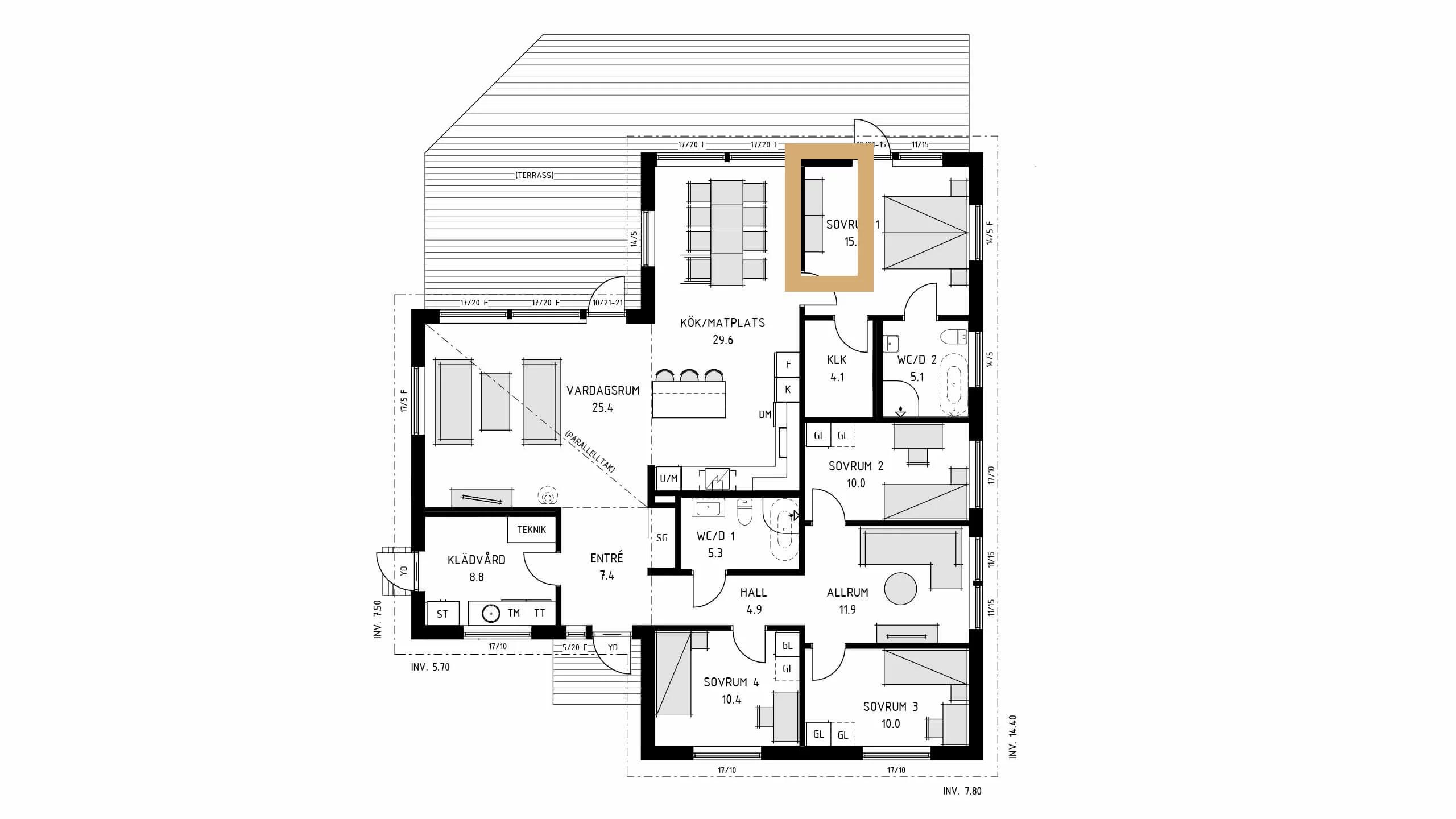 trivselhus villa roxen planlösning