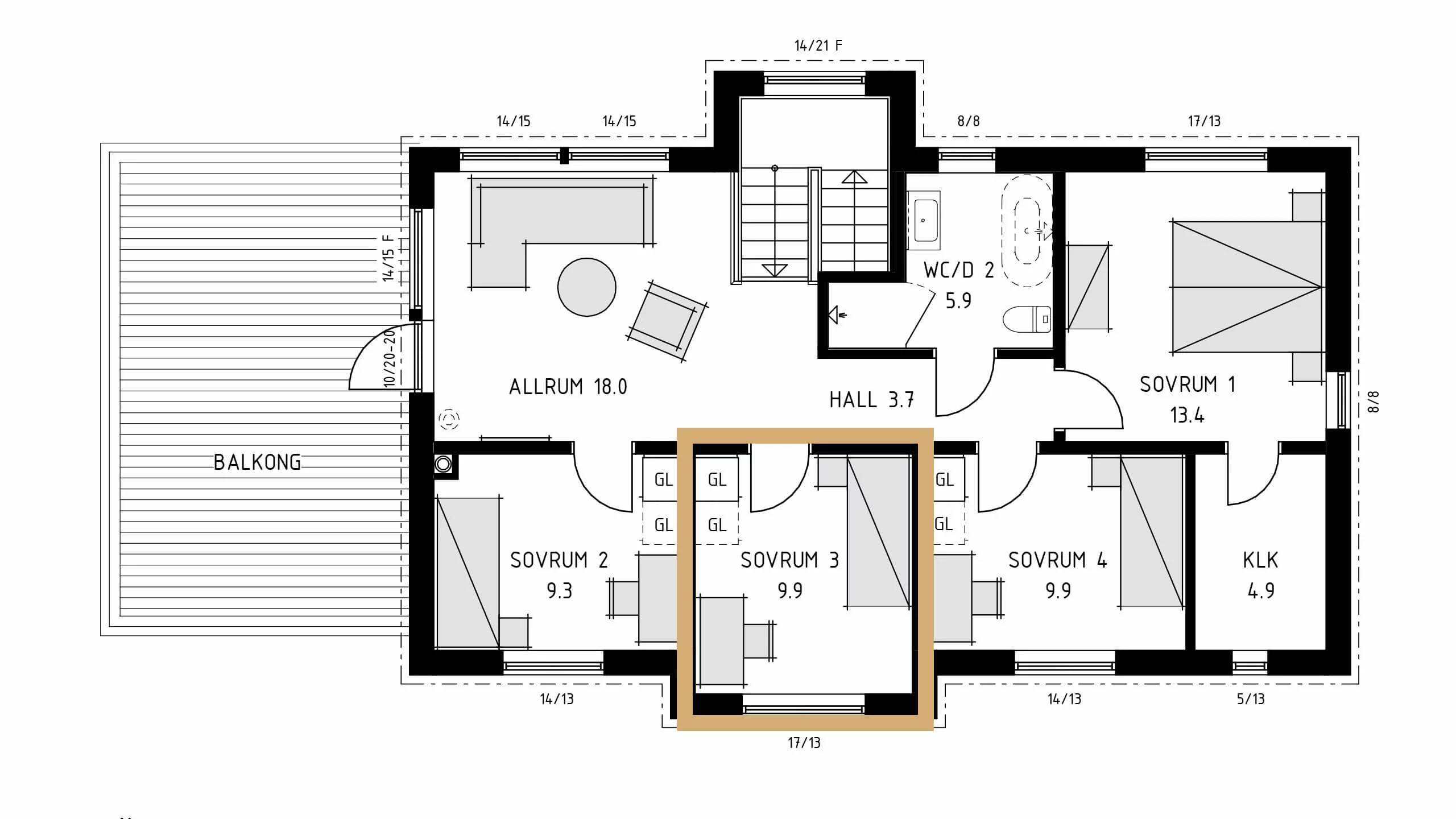 trivselhus villa svavelsö planlösning