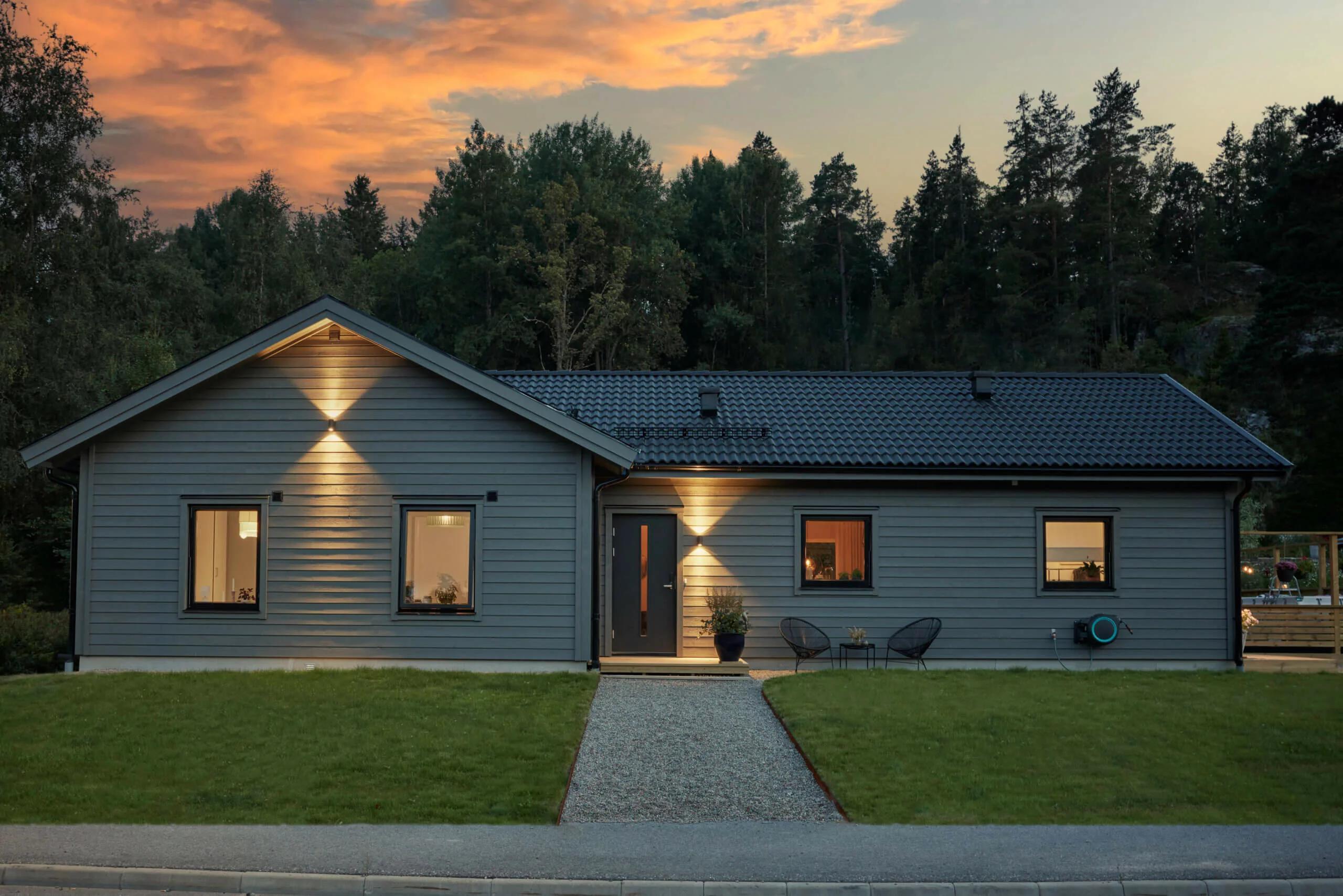 trivselhus stella 135 bygga hus fasad