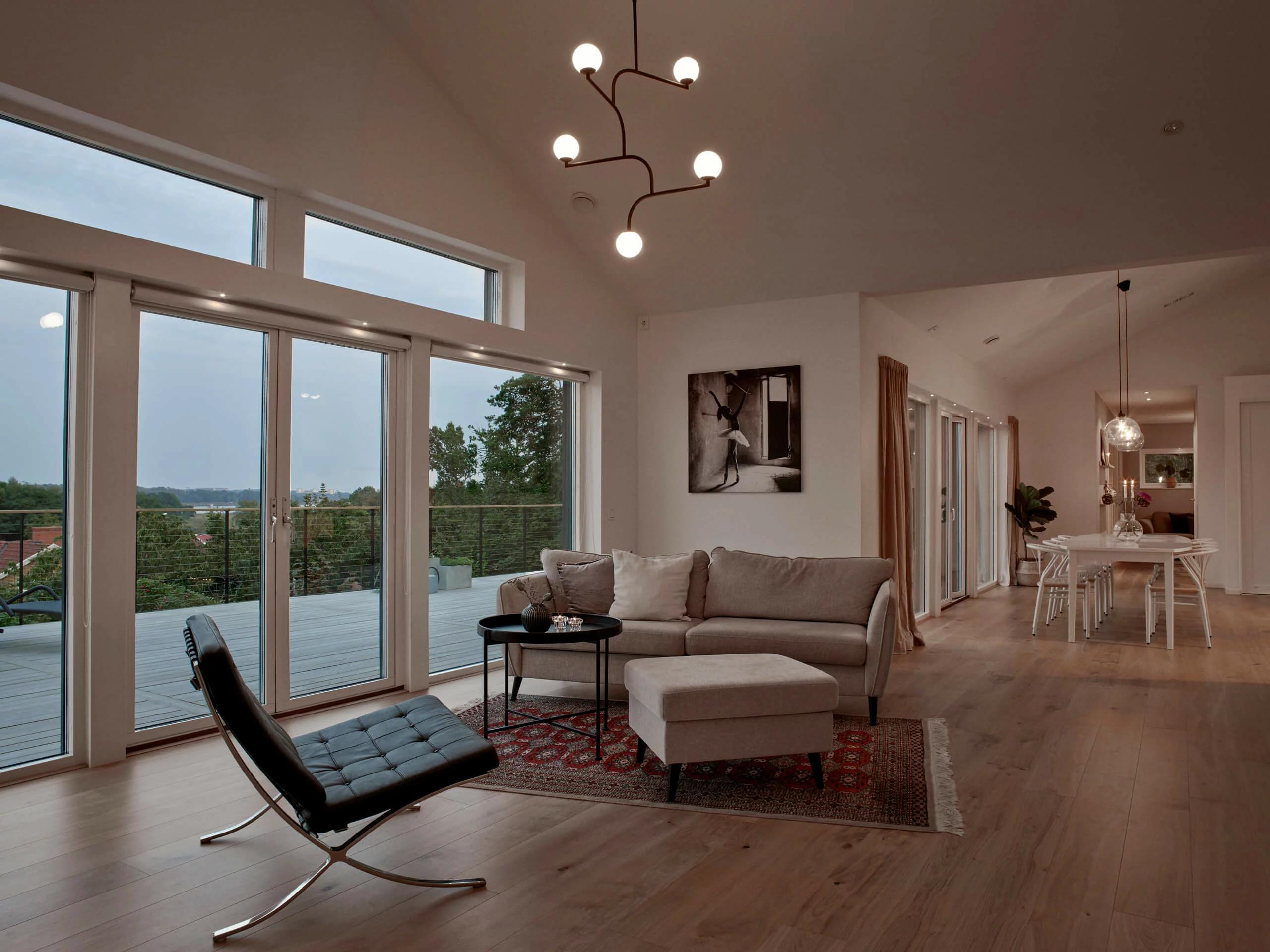 trivselhus villa nättraby vardagsrum