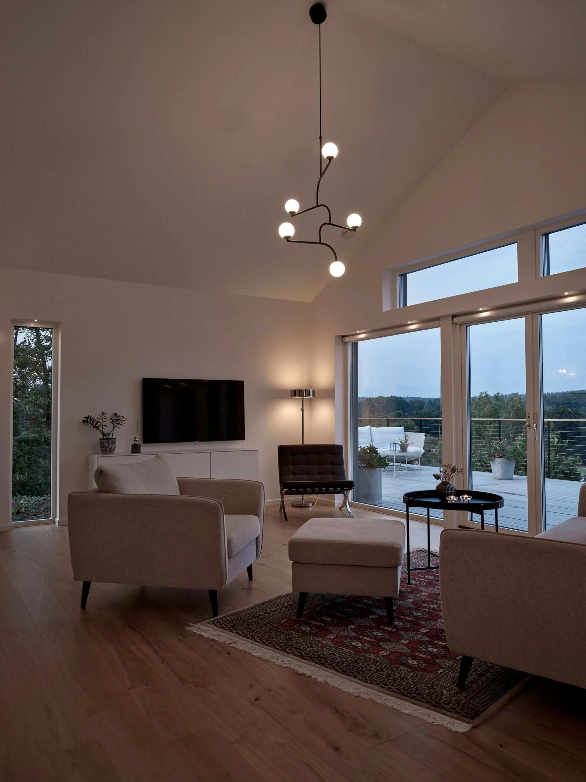 trivselhus villa nättraby vardagsrum