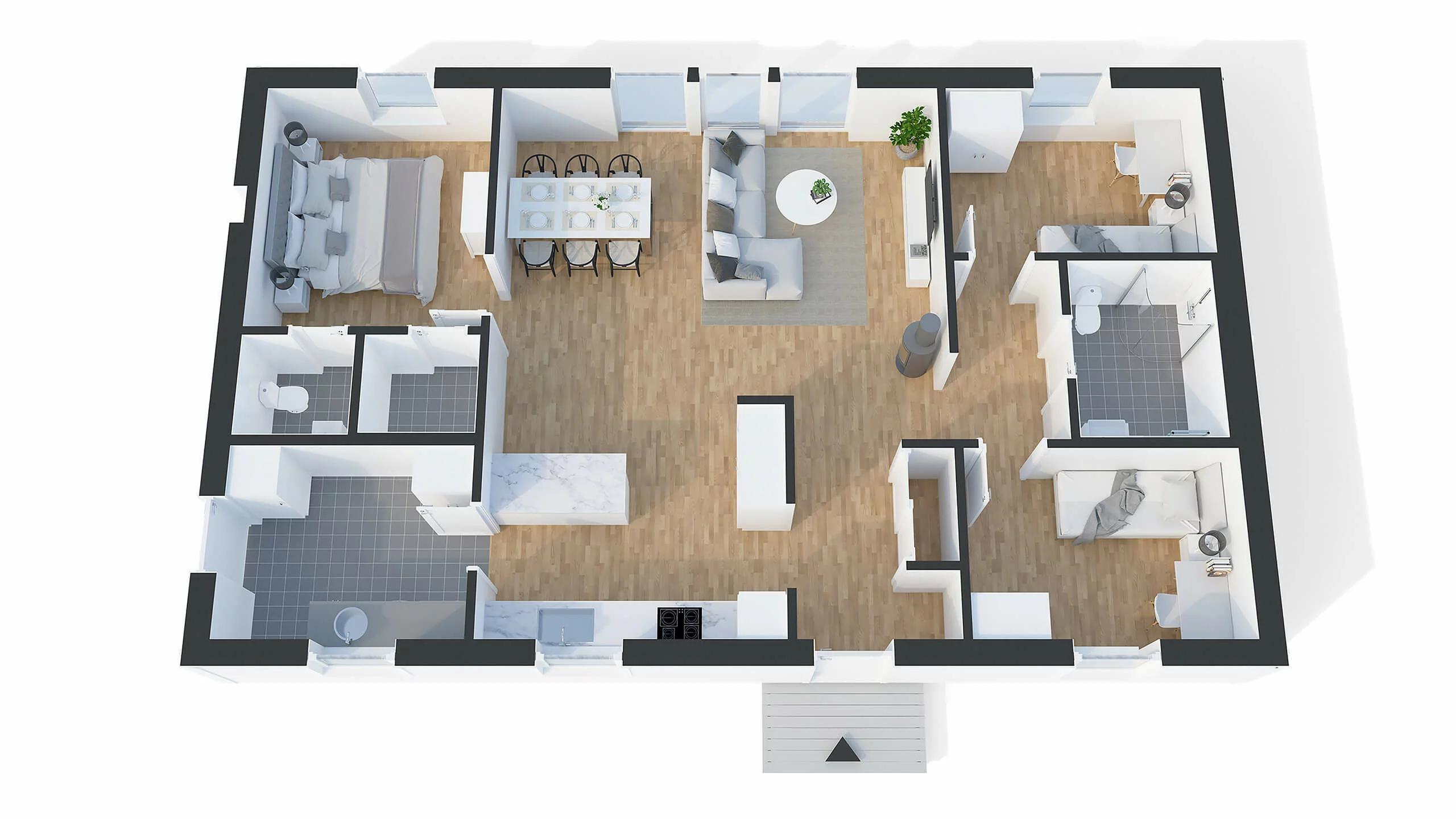 trivselhus stella 103 planlösning