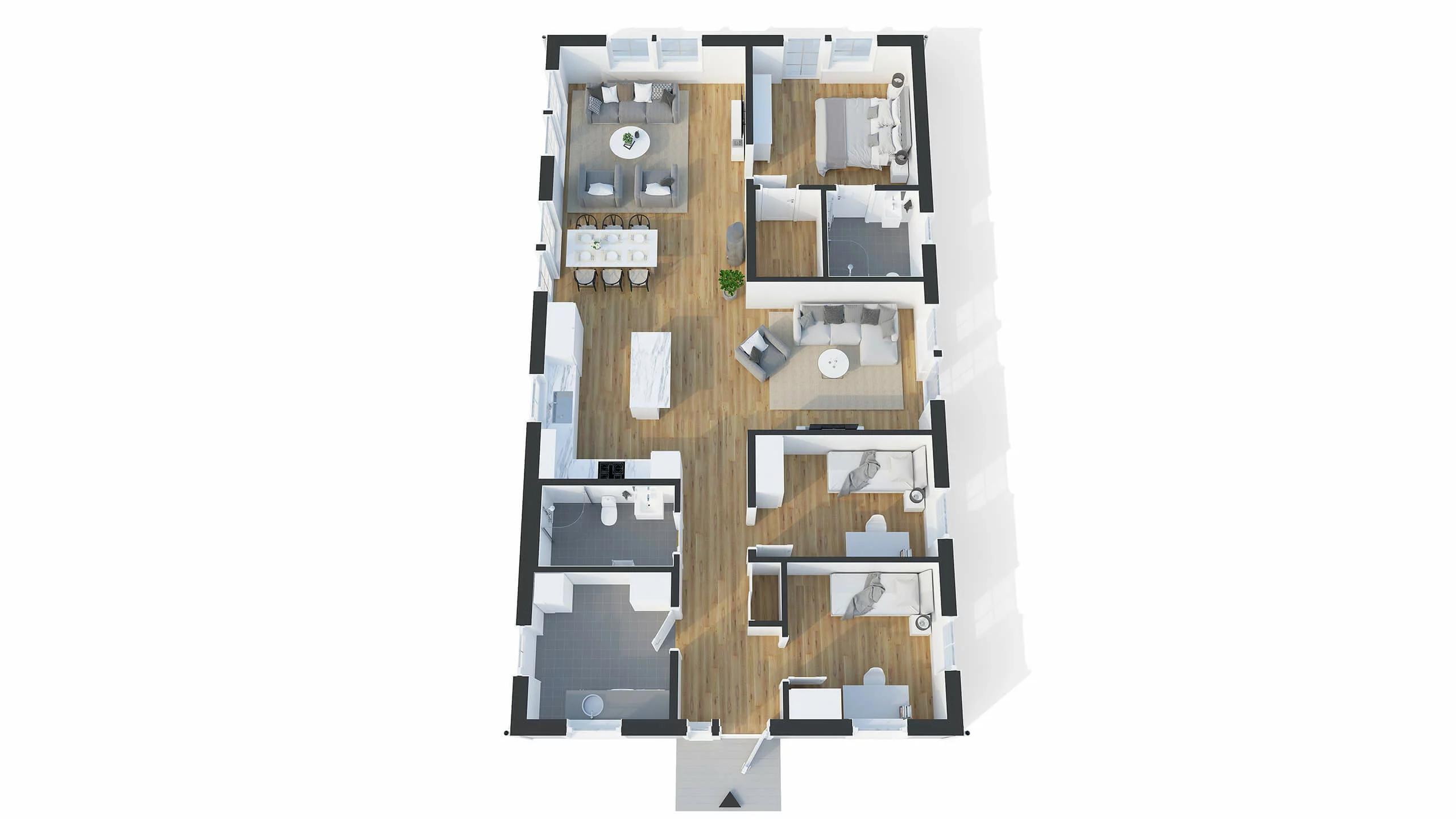 trivselhus stella 131 planlösning