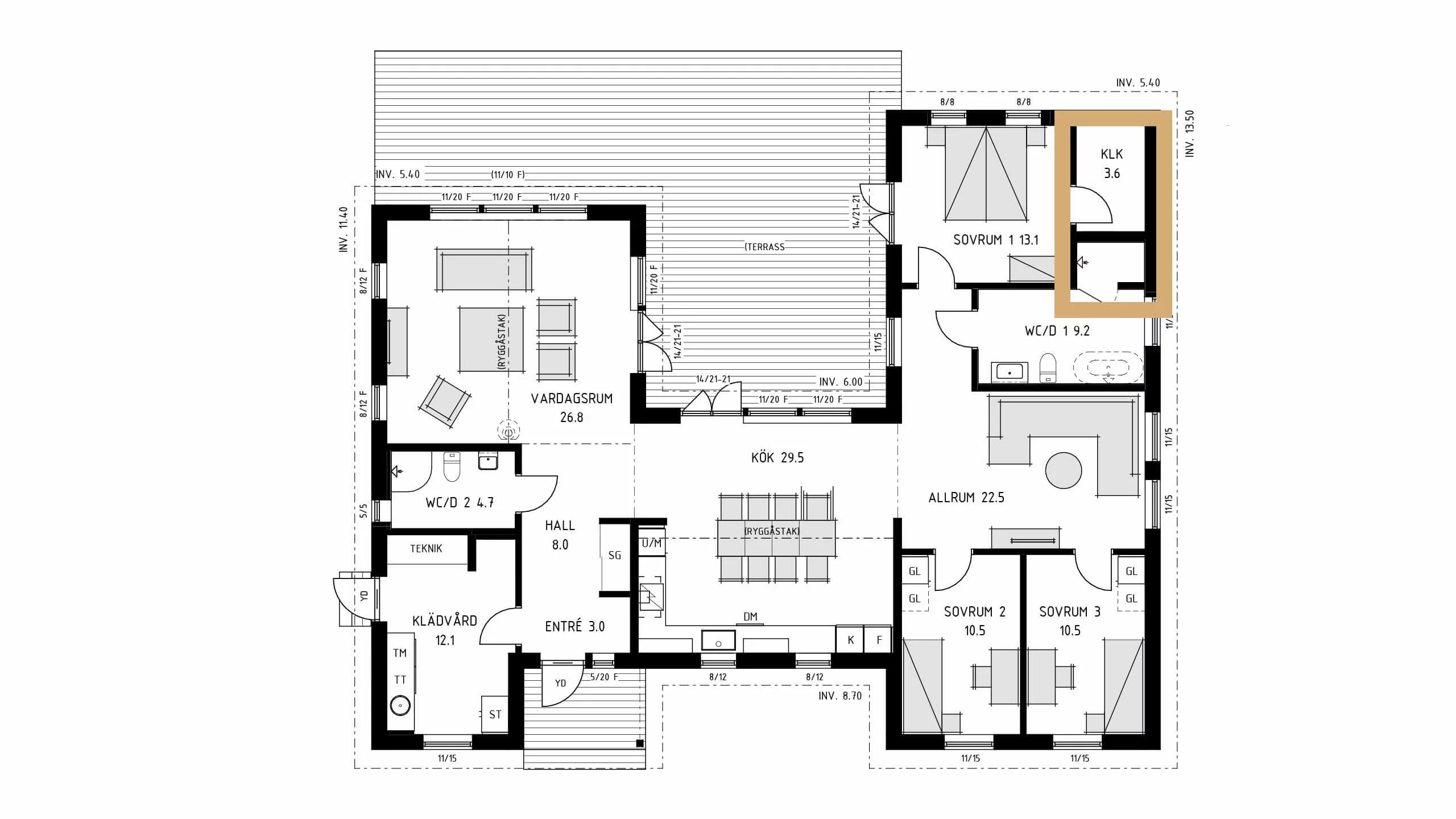trivselhus villa höganäs planlösning