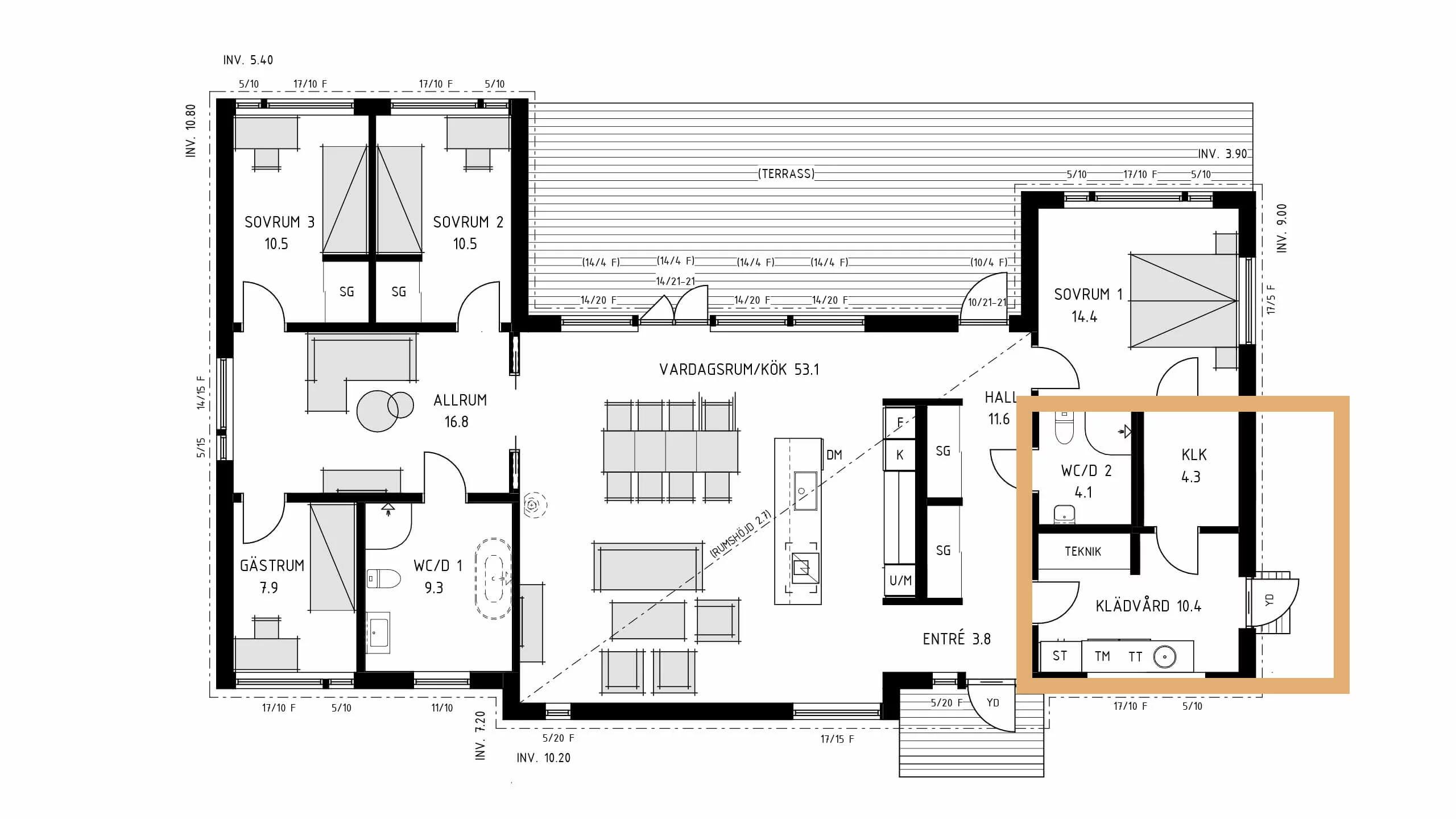 trivselhus villa kungsholmen planlösning