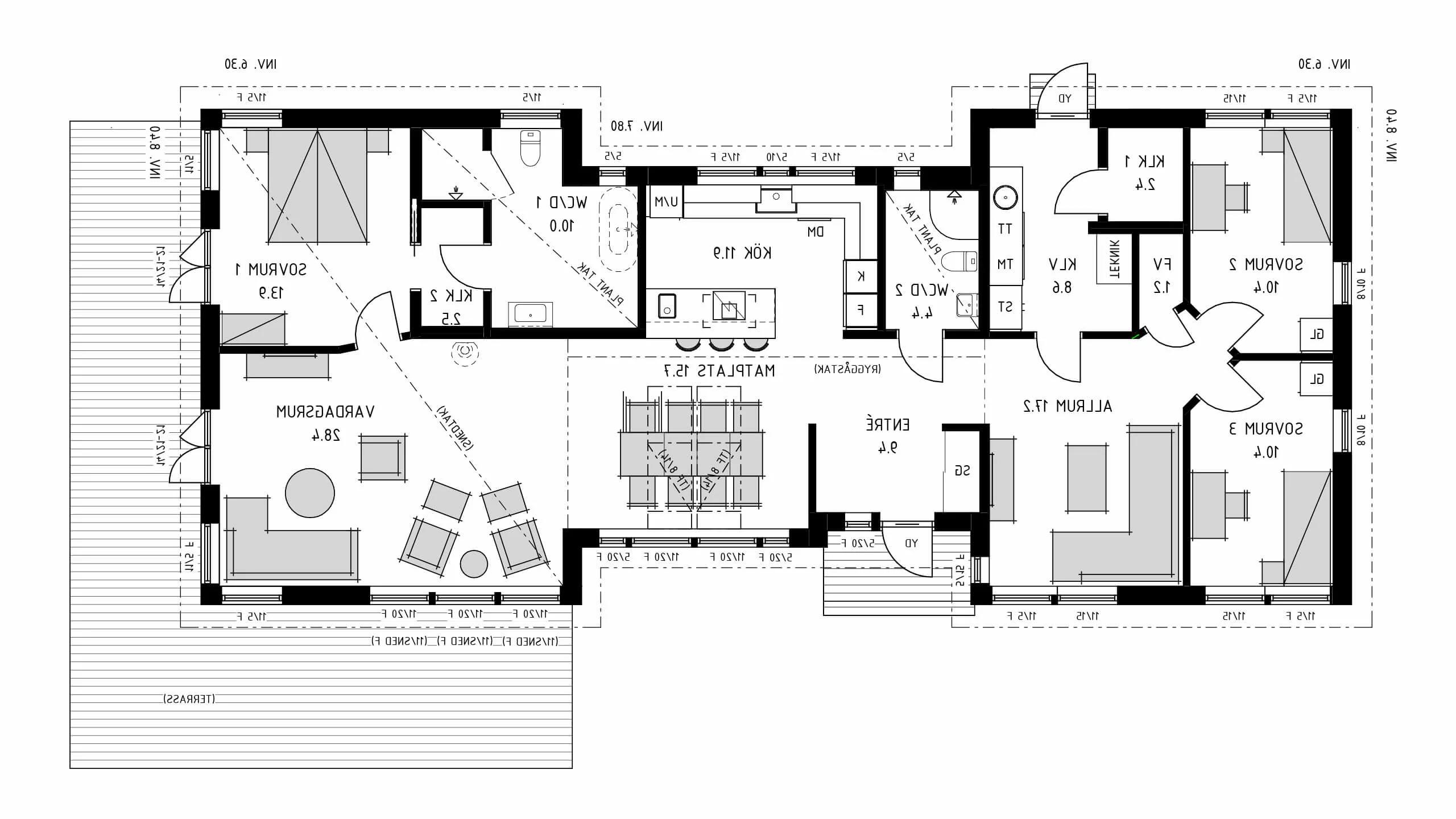 trivselhus villa malmö planlösning
