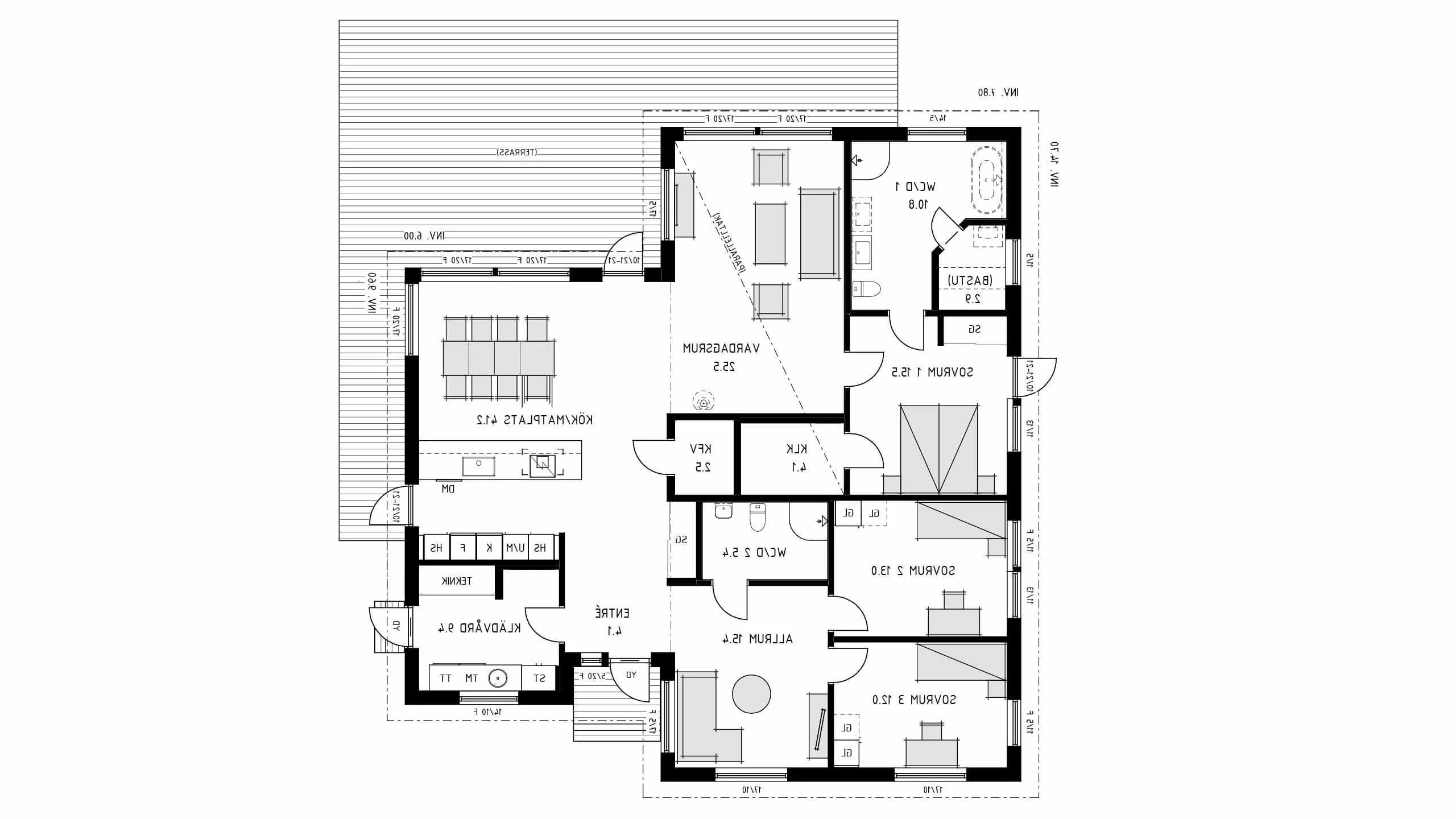 trivselhus villa mariestad planlösning