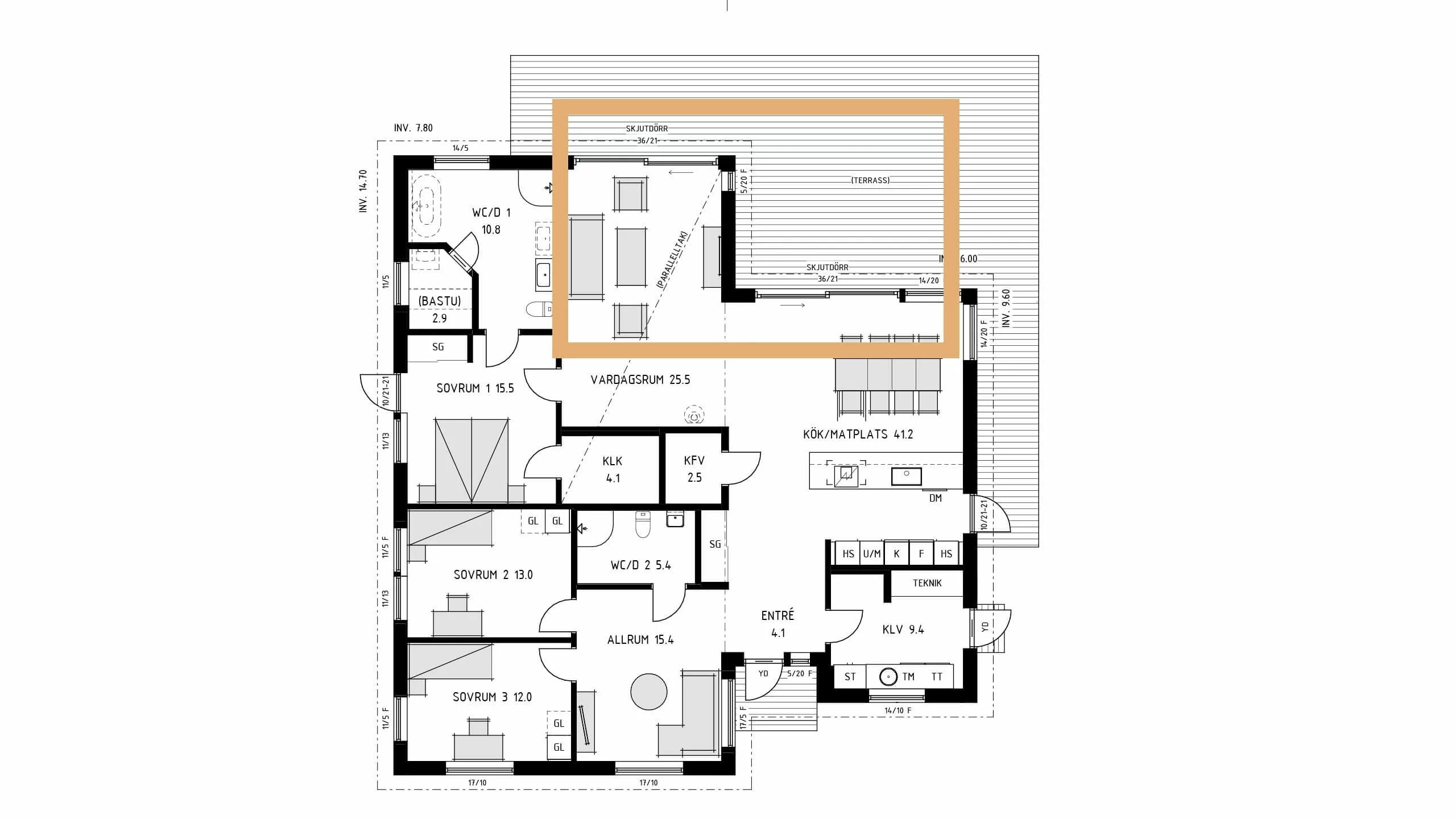 trivselhus villa mariestad planlösning