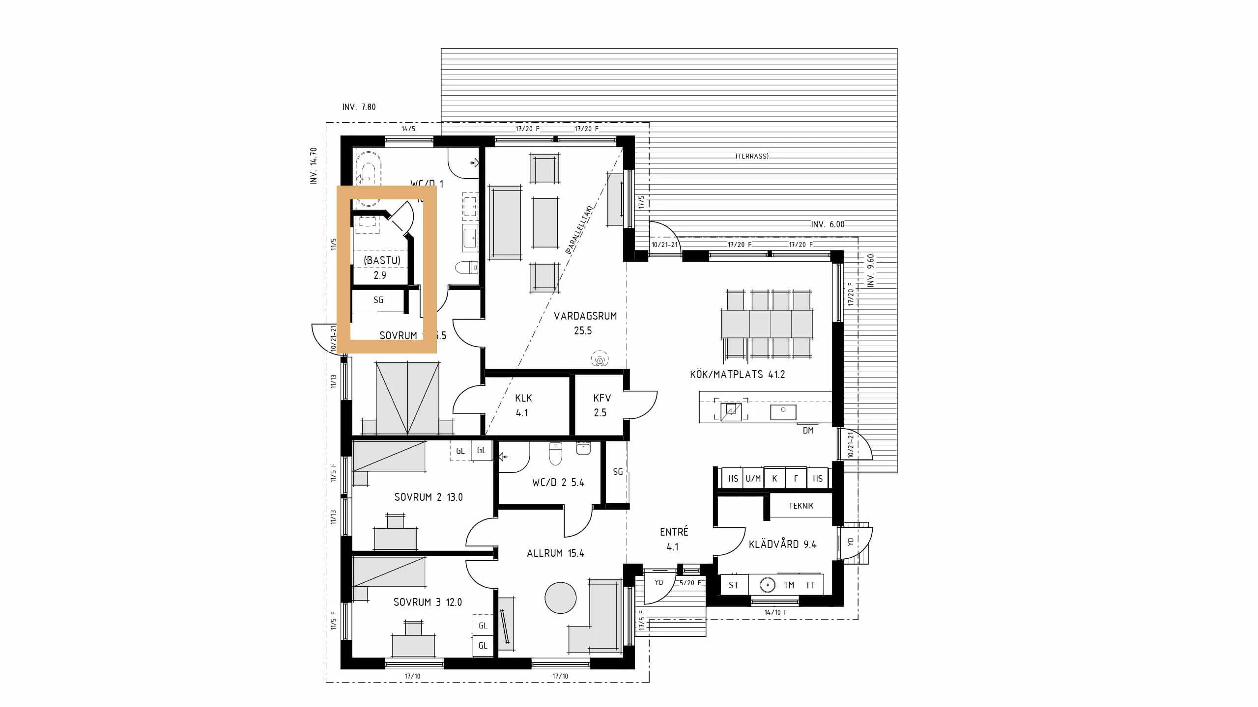 trivselhus villa mariestad planlösning