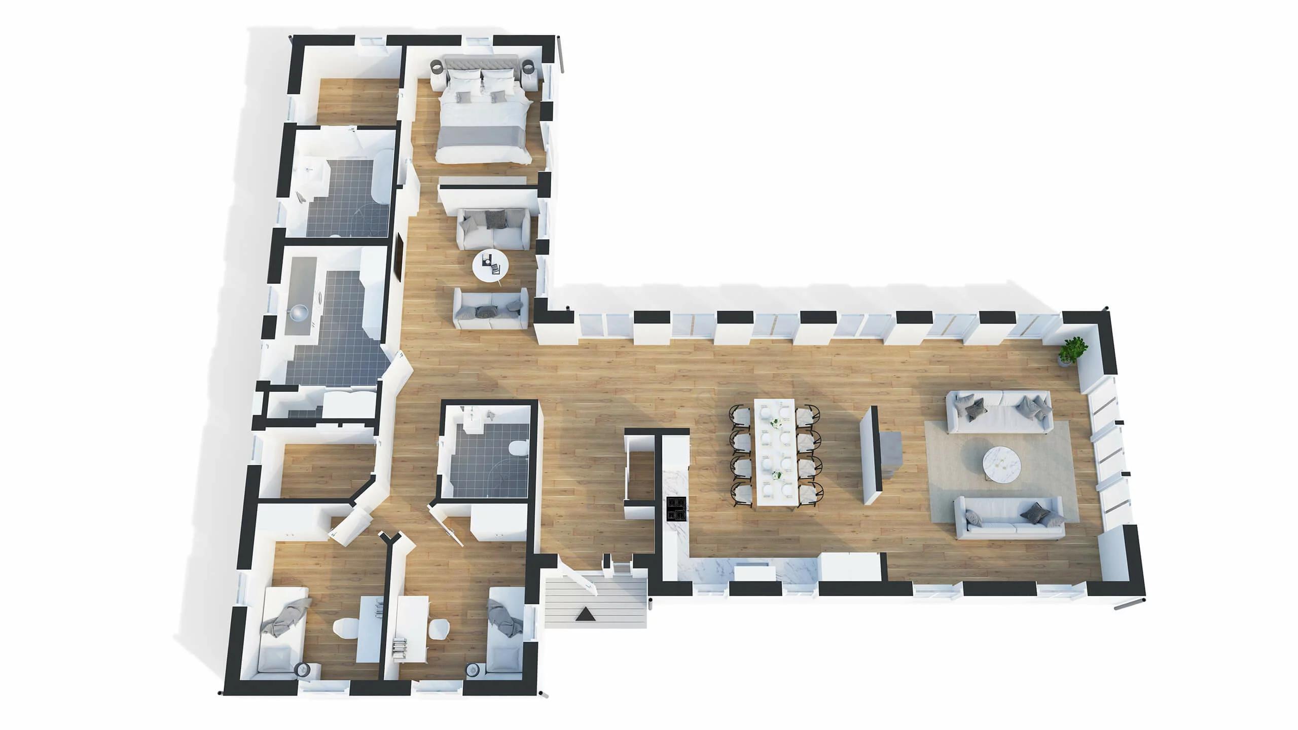 trivselhus villa österlen planlösning