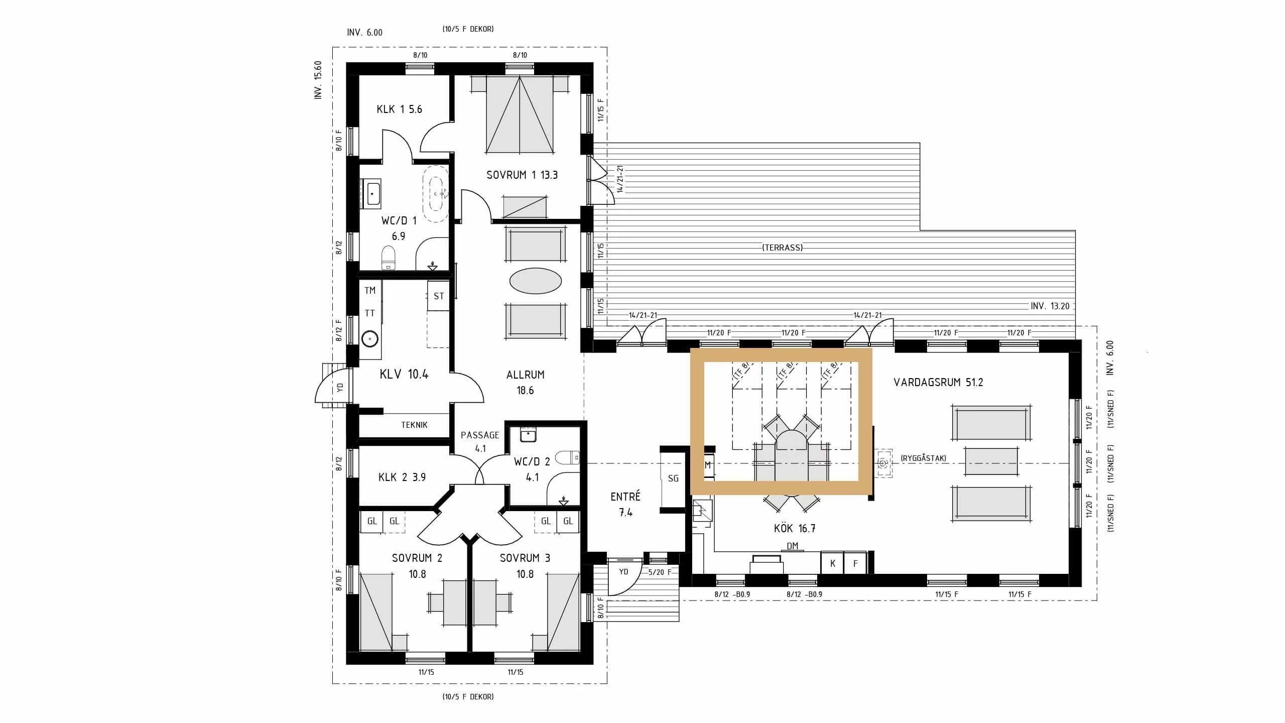 trivselhus villa österlen planlösning