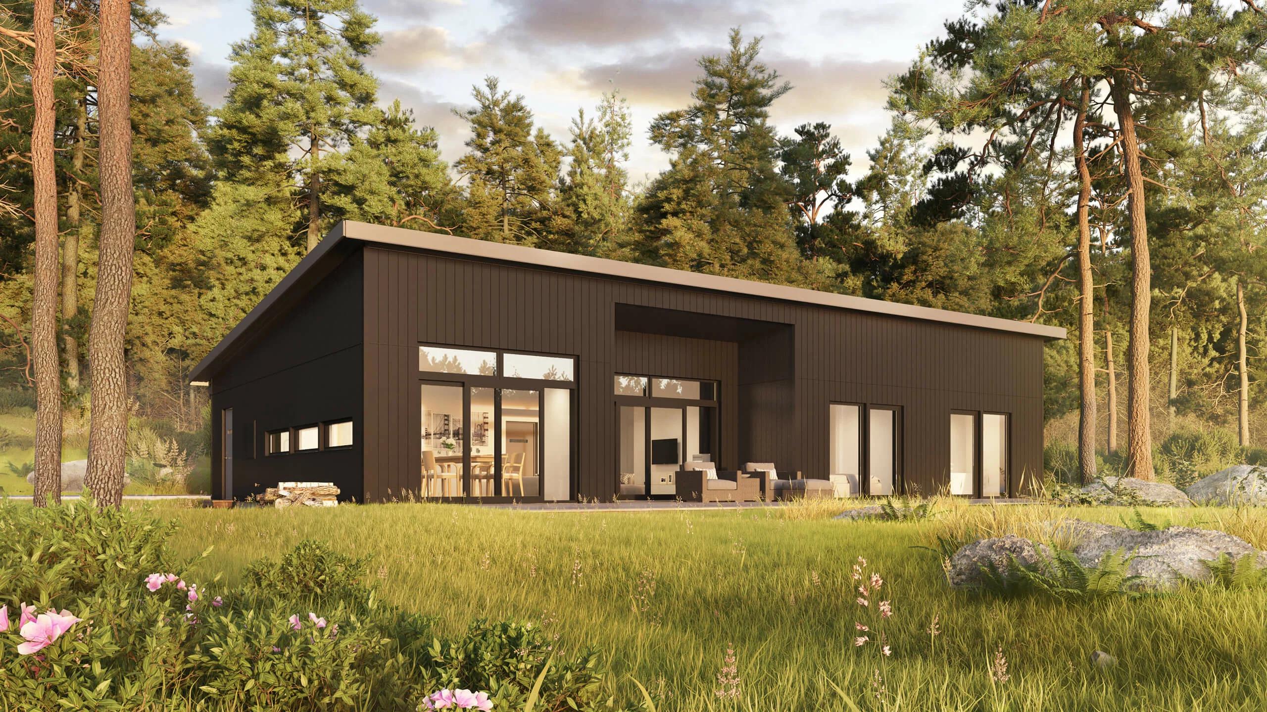 trivselhus villa östersund fasad