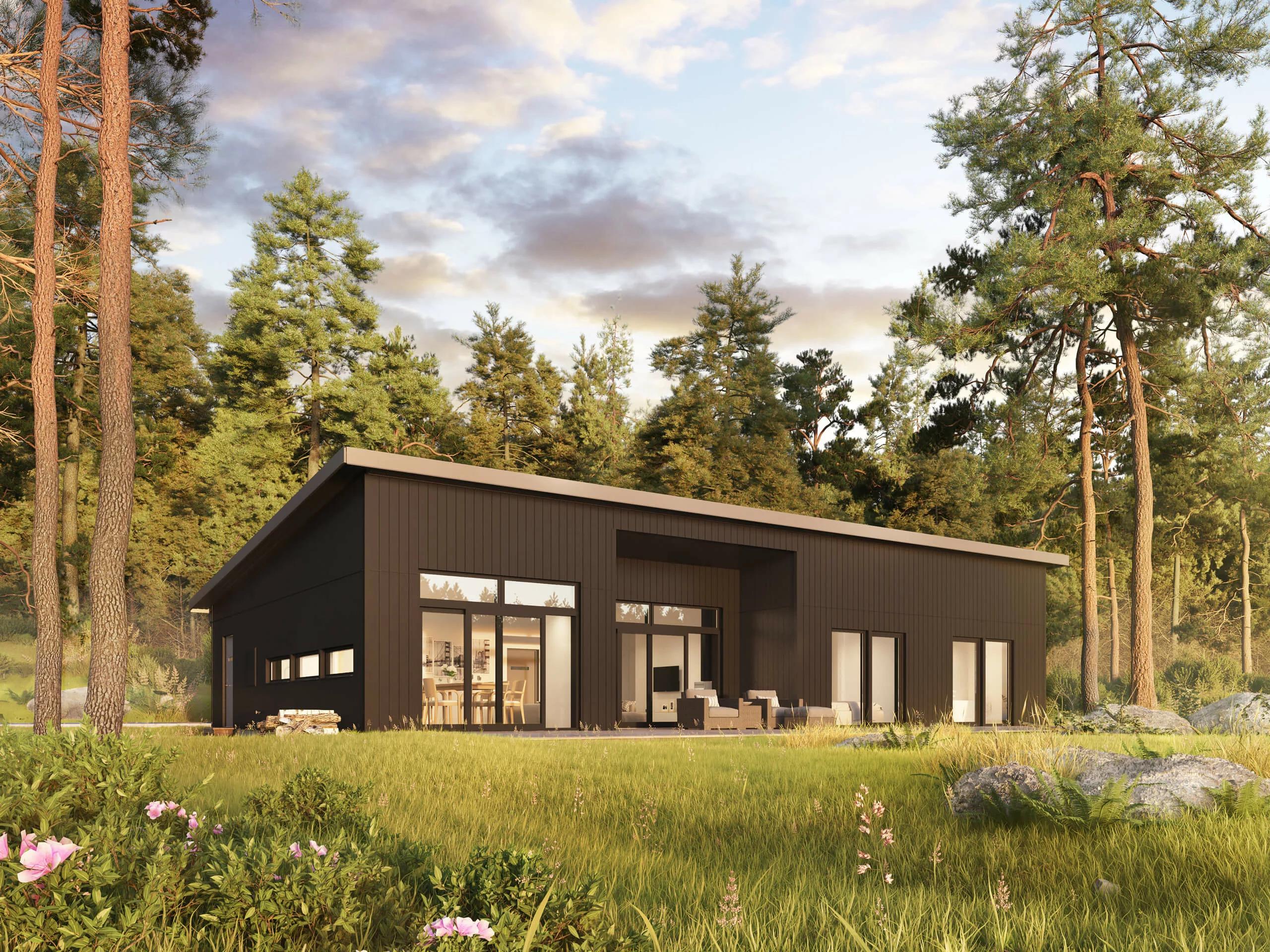 trivselhus villa östersund fasad