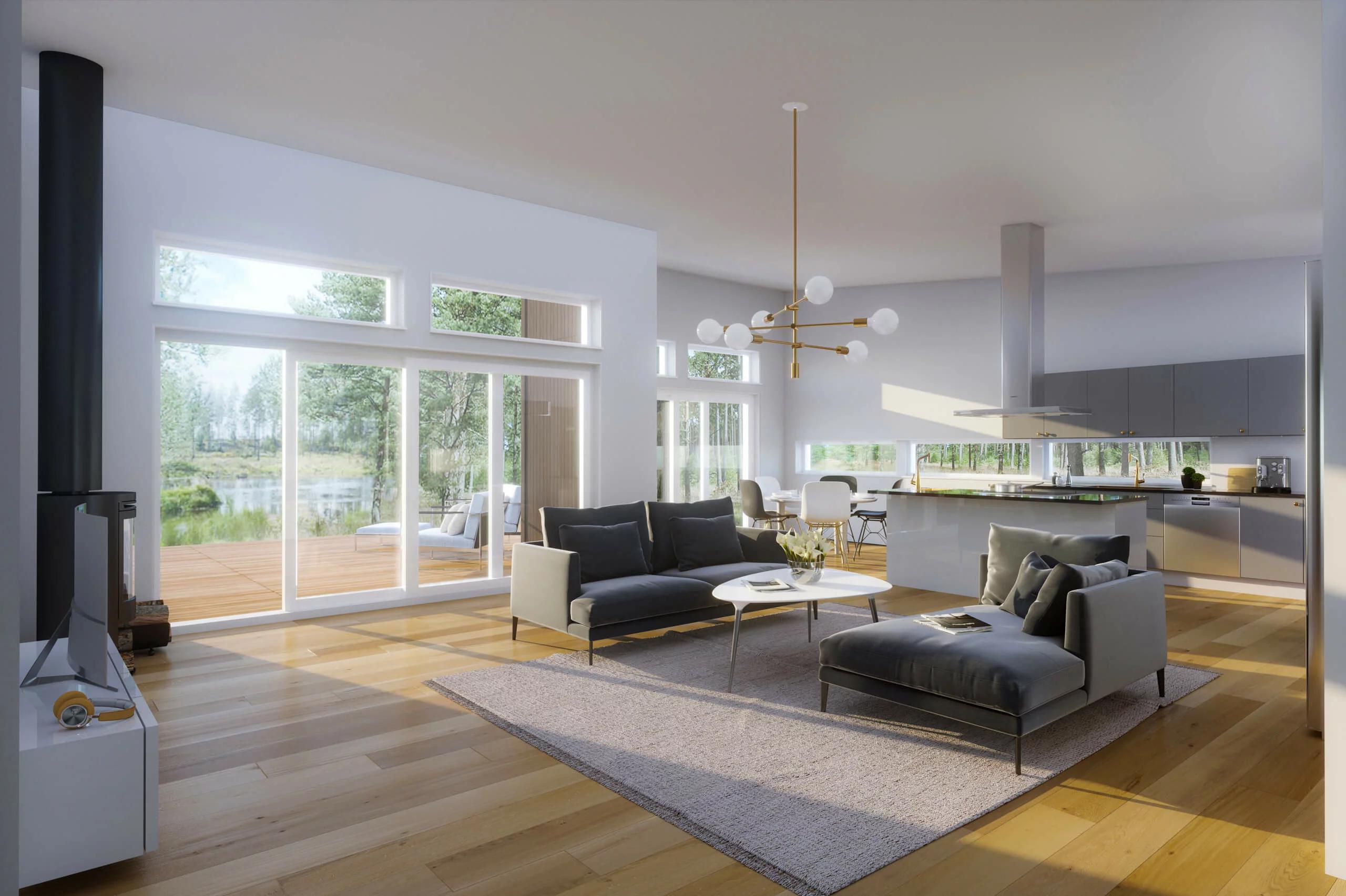 trivselhus villa östersund interiör