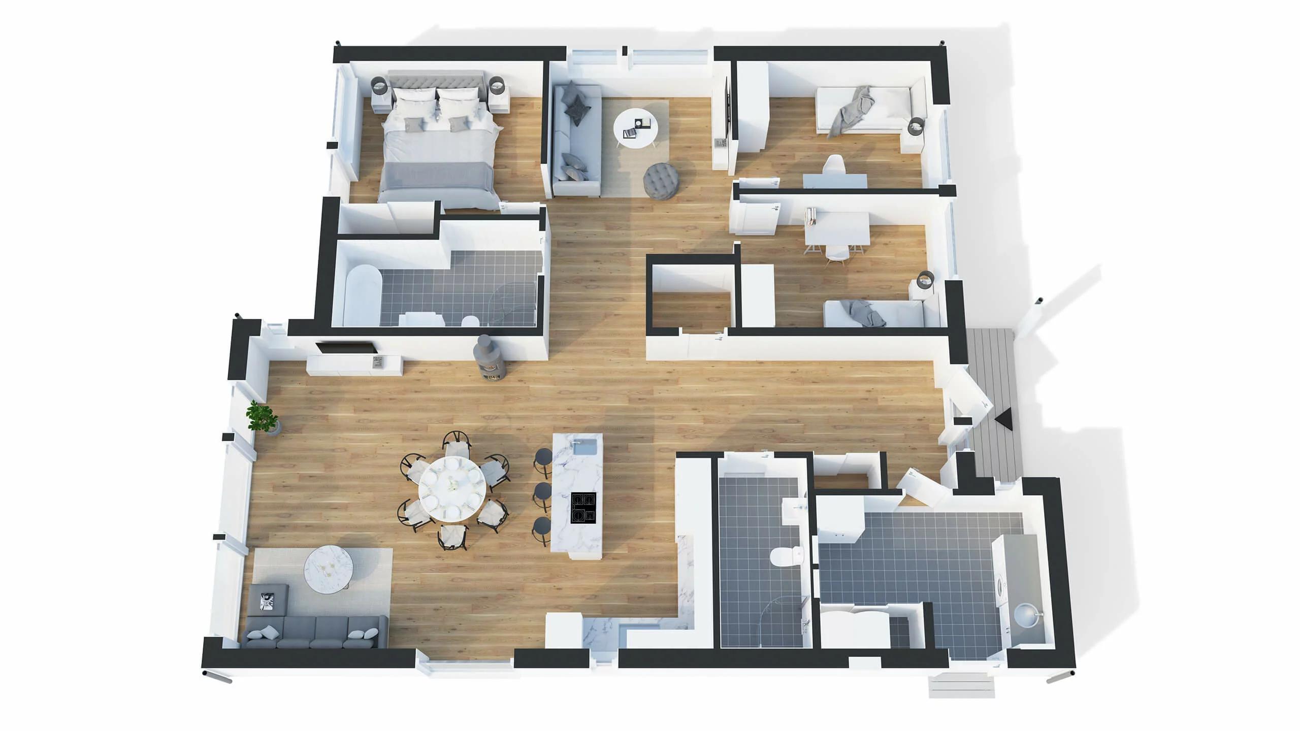 trivselhus villa viken planlösning