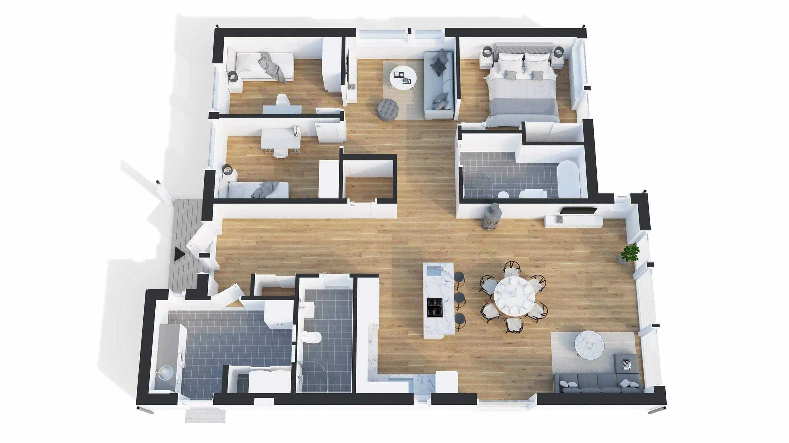 trivselhus villa viken planlösning