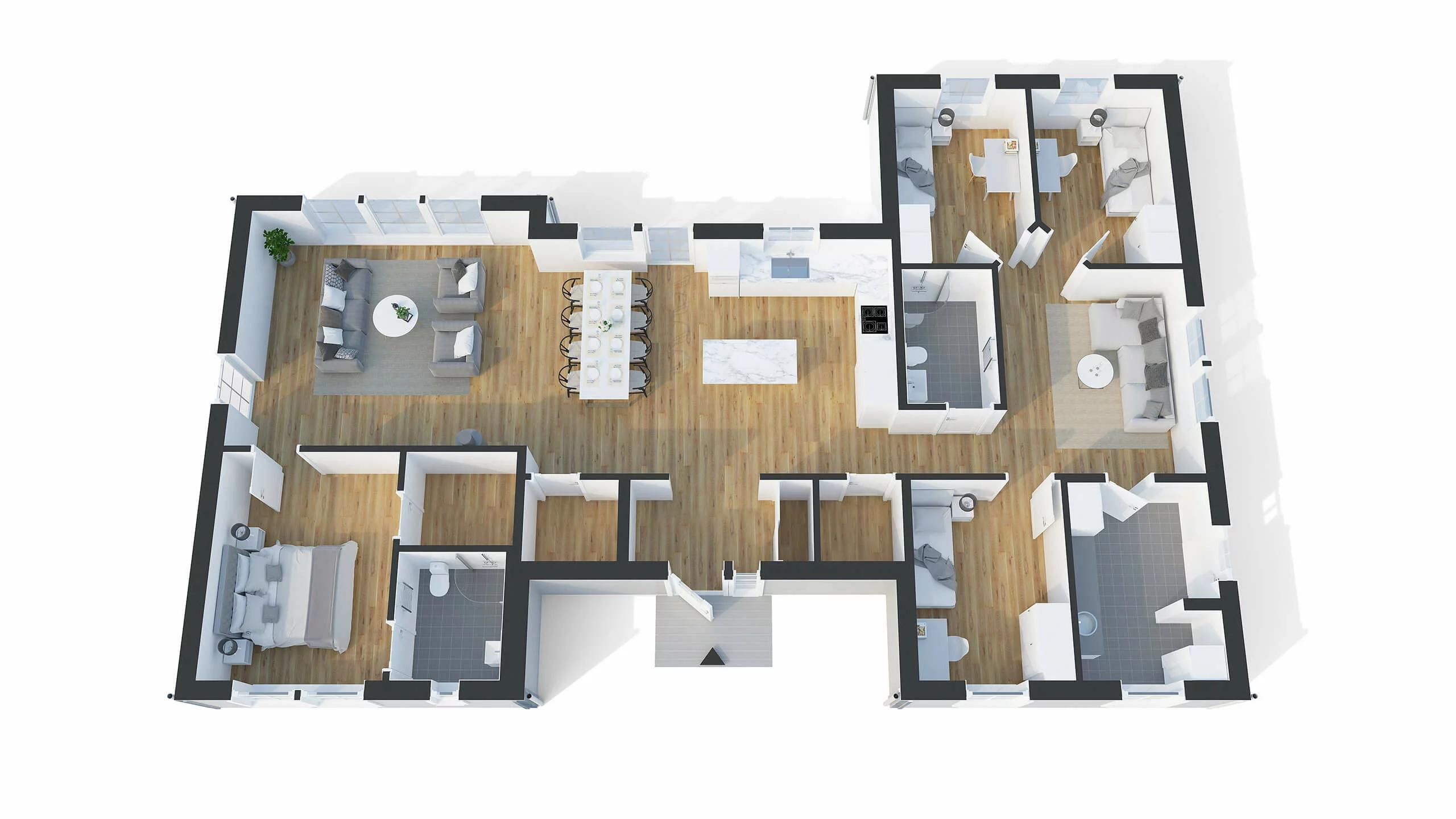 trivselhus stella 157 planlösning