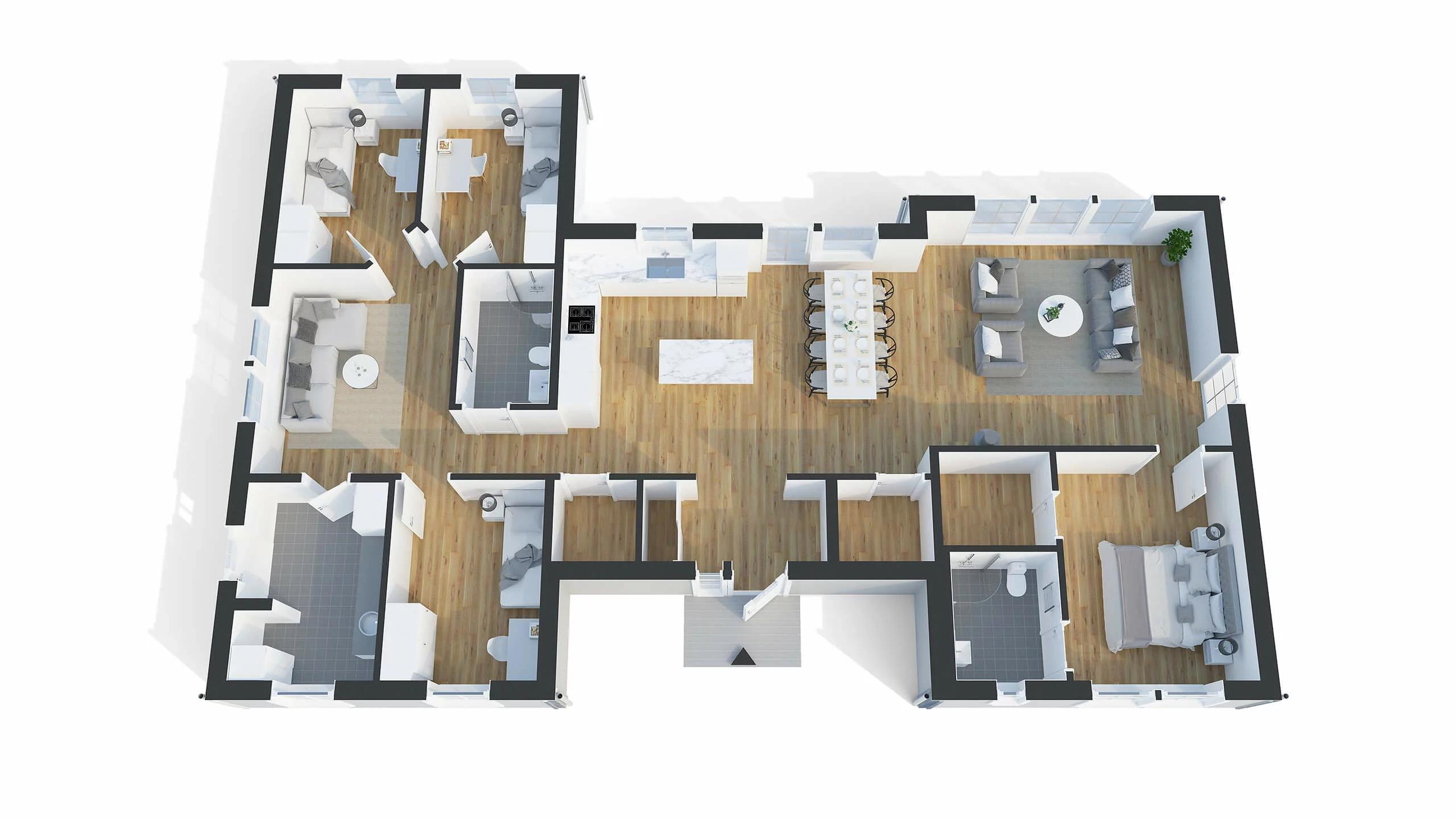 trivselhus stella 157 planlösning