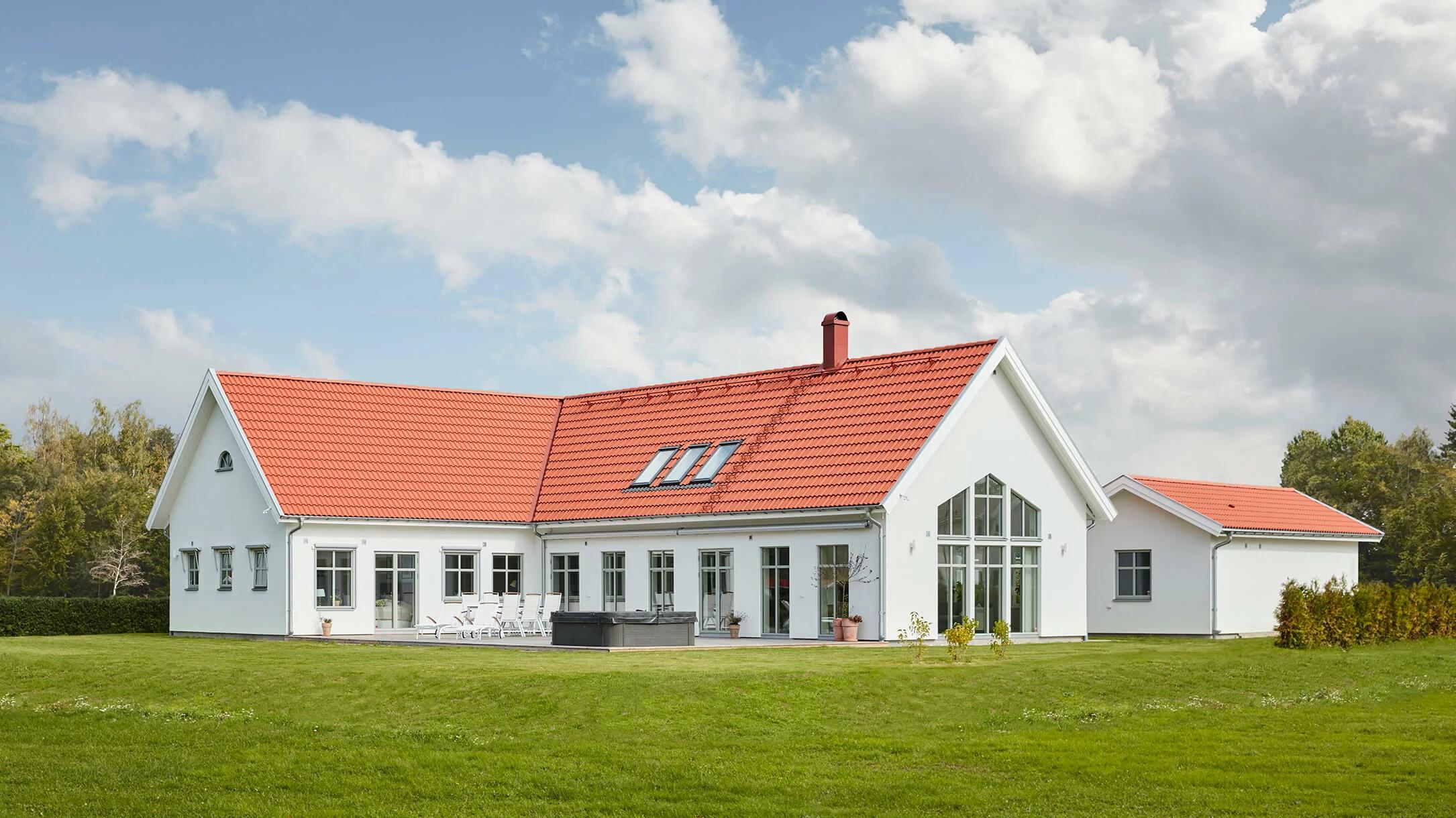 trivselhus villa österlen fasad