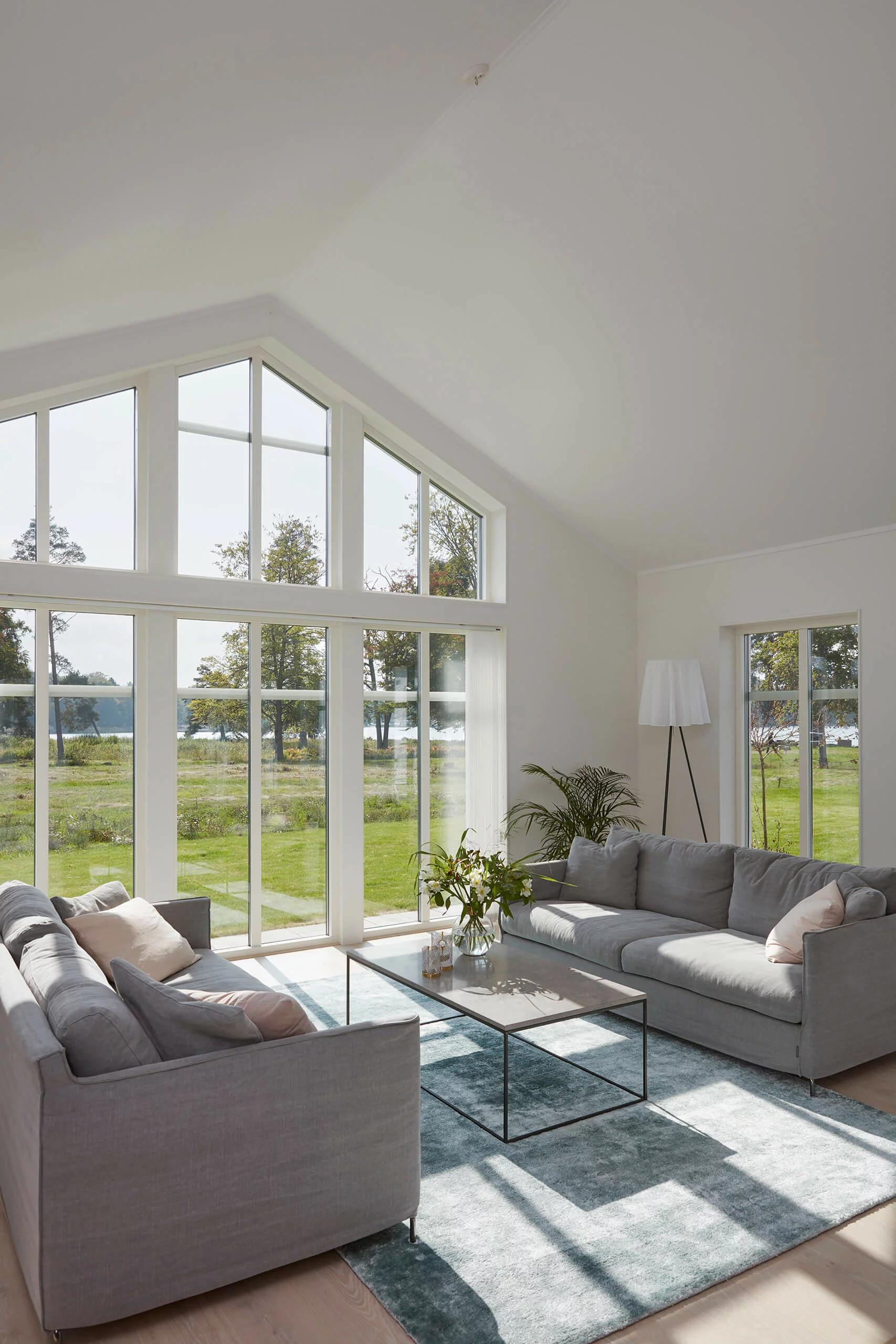trivselhus villa österlen vardagsrum