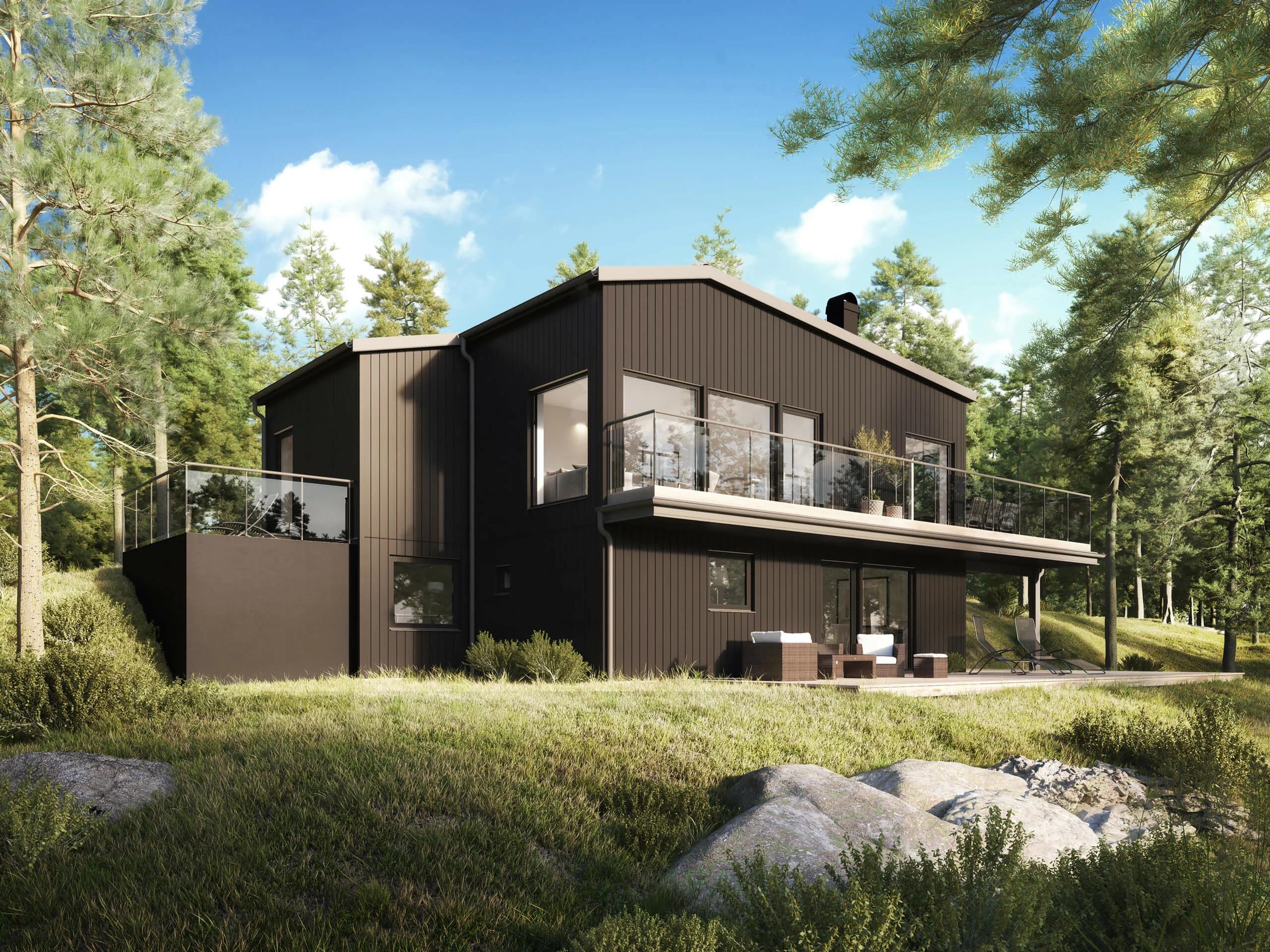 trivselhus villa bankeryd fasad