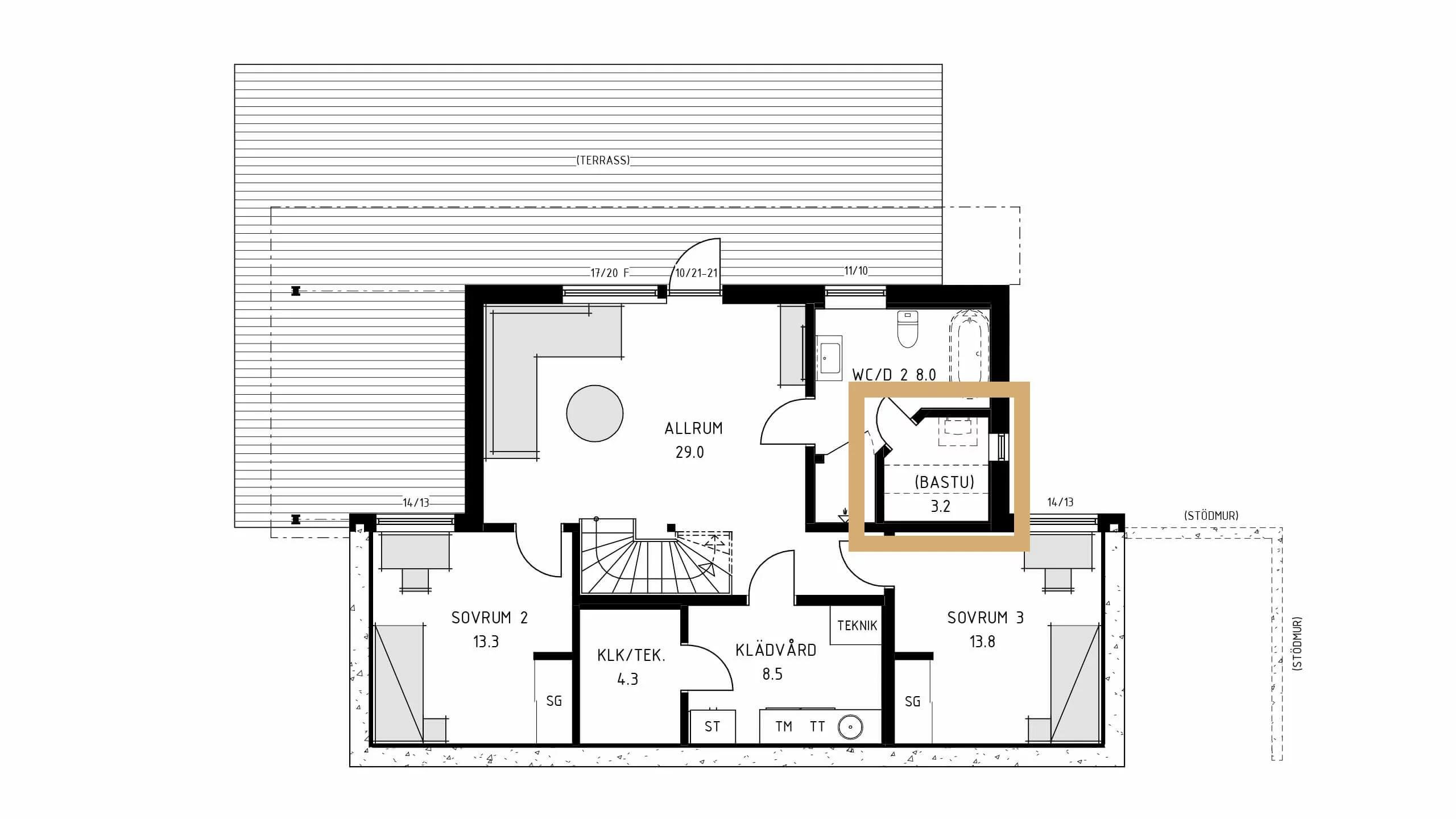 trivselhus villa bankeryd planlösning
