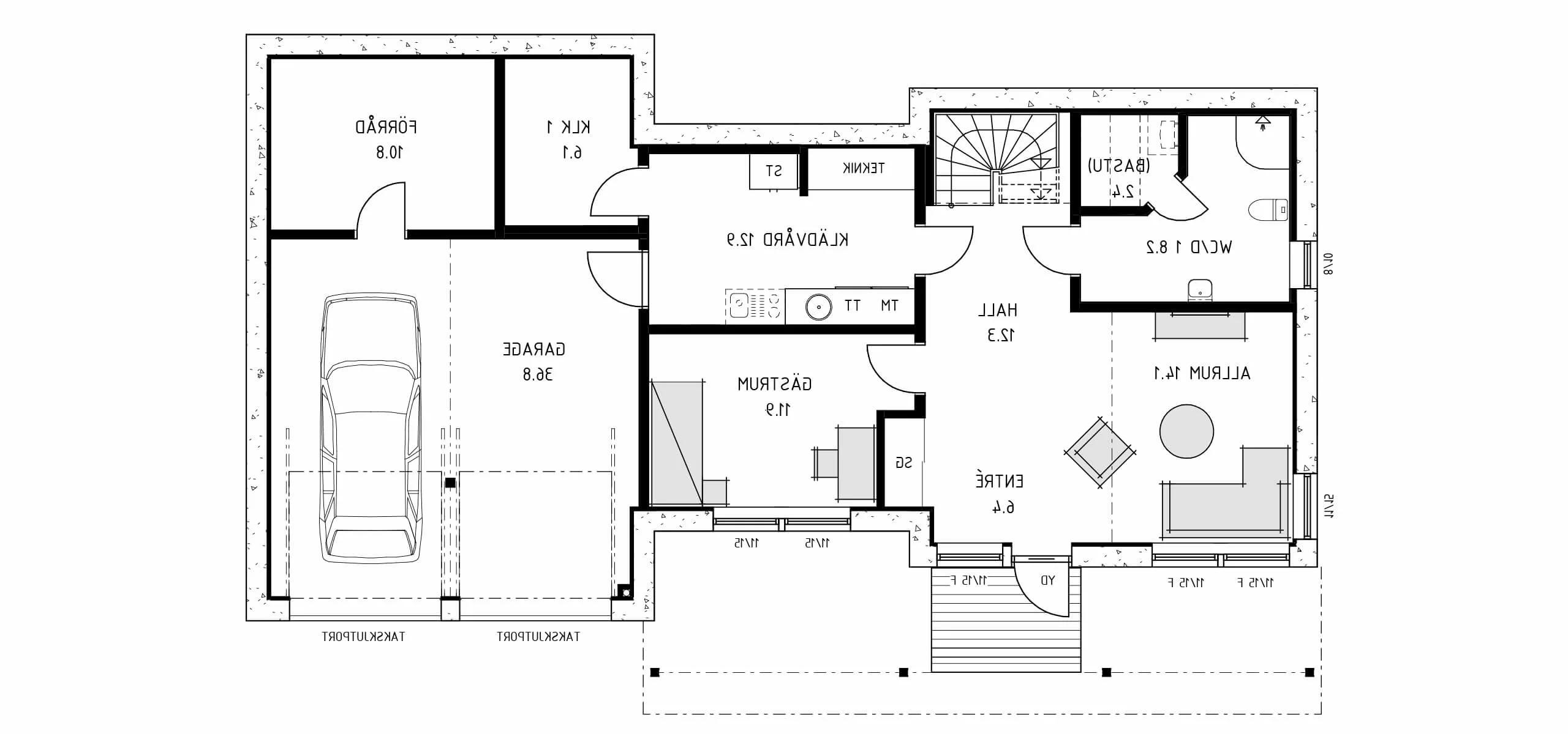 trivselhus villa kungsbacka planlösning