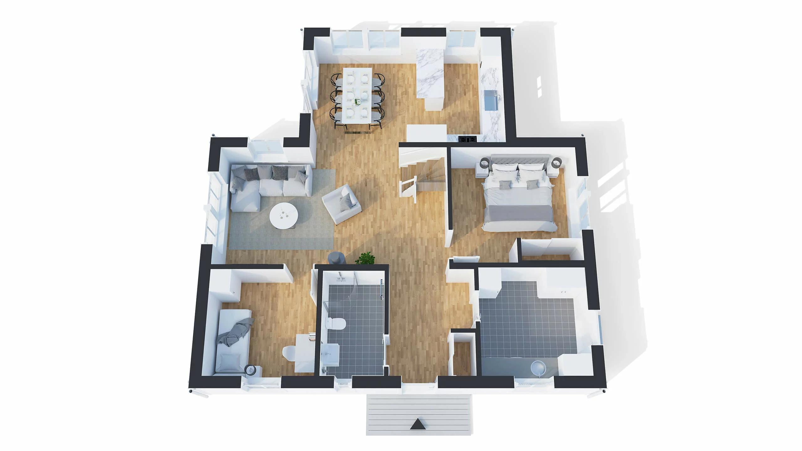 trivselhus stella 98 planlösning