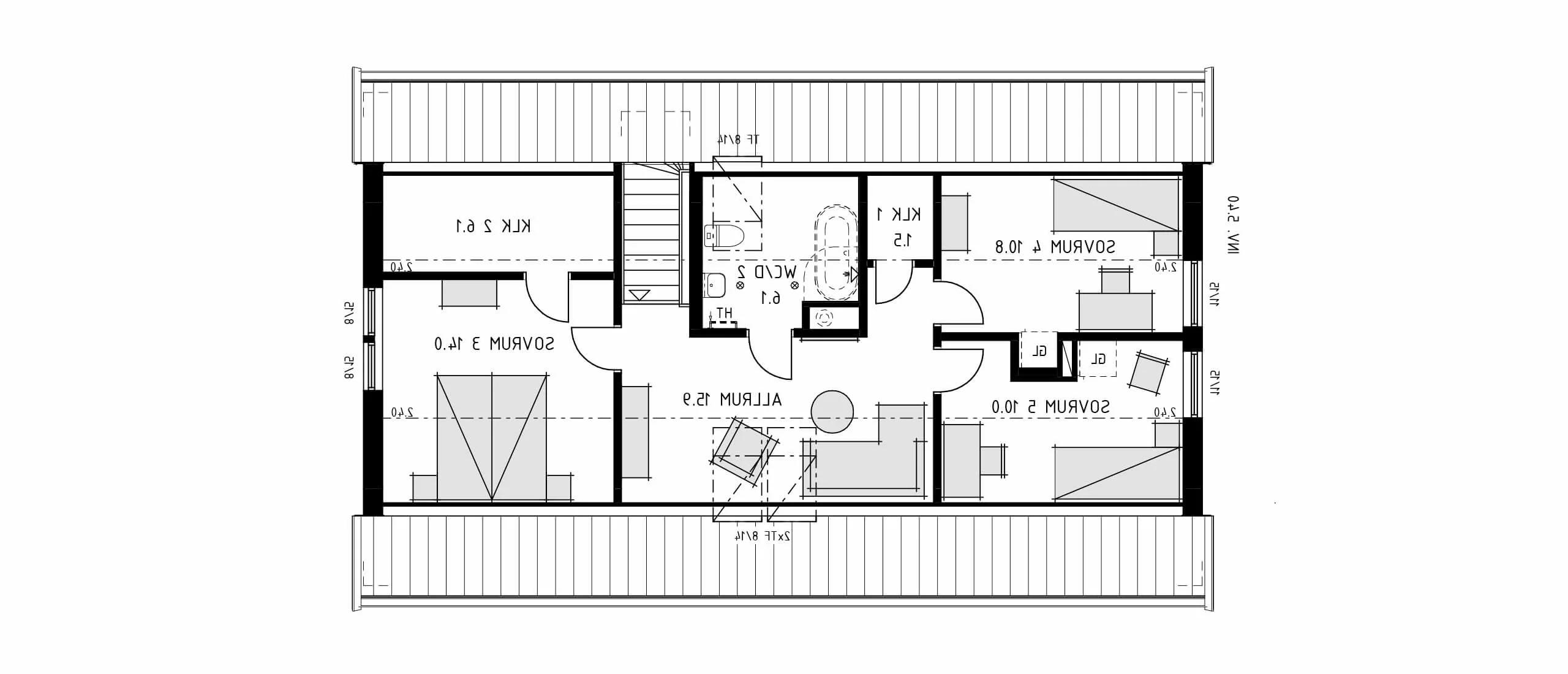 trivselhus stella 99 planlösning 2D V2 spegelvänd