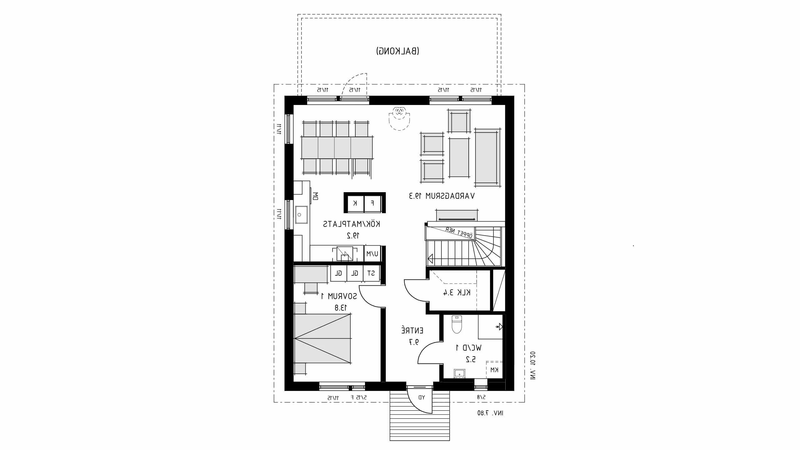 trivselhus sluttningshus villa backatorp planlosning