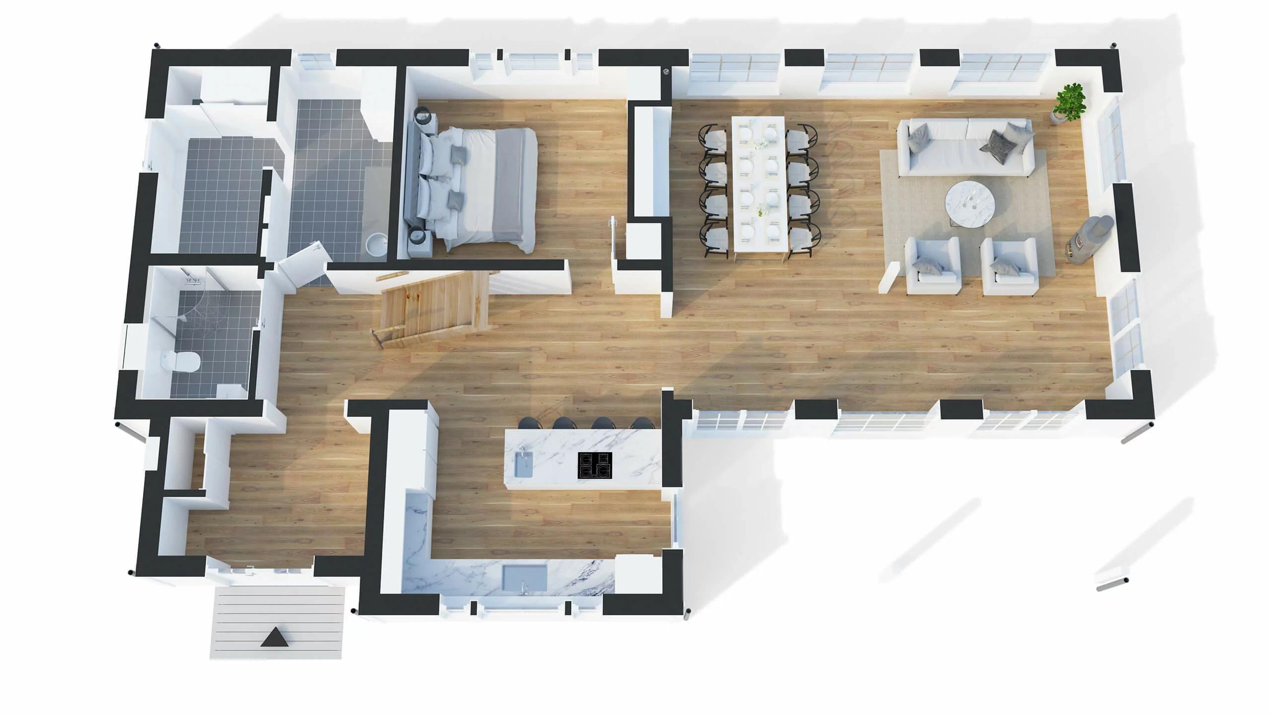trivselhus villa falkenberg planlösning