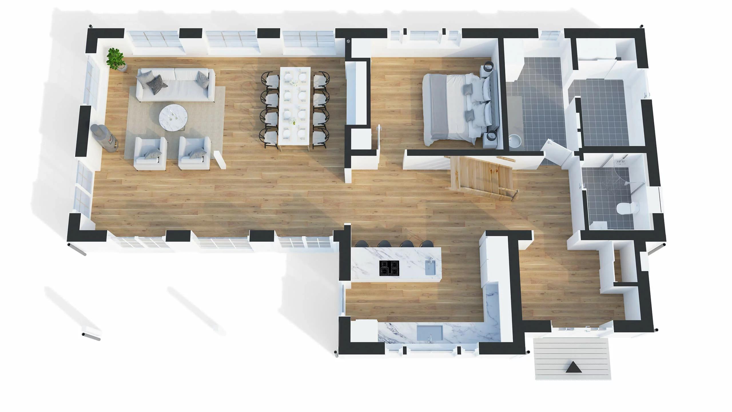 trivselhus villa falkenberg planlösning