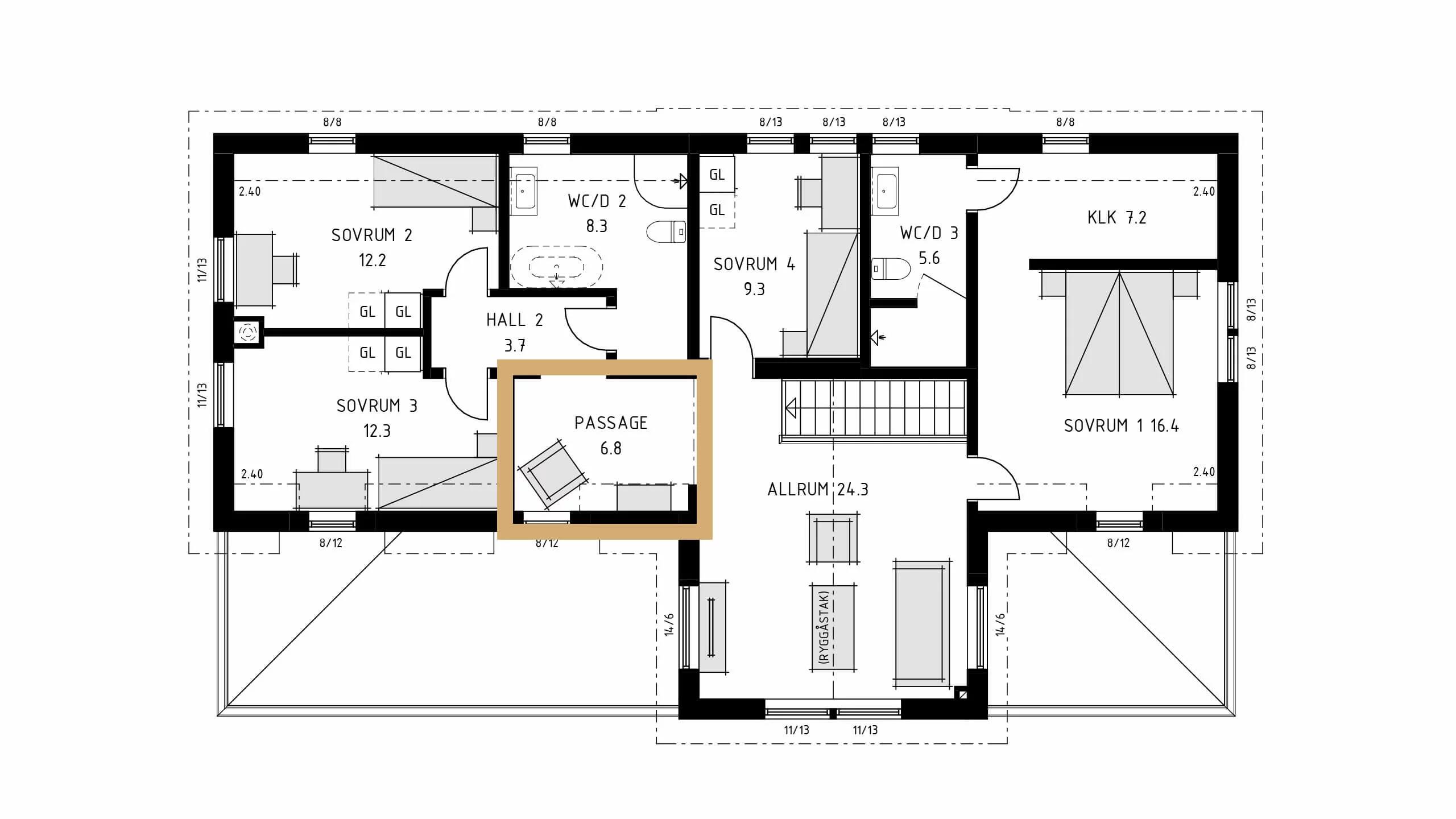 trivselhus villa falkenberg planlösning