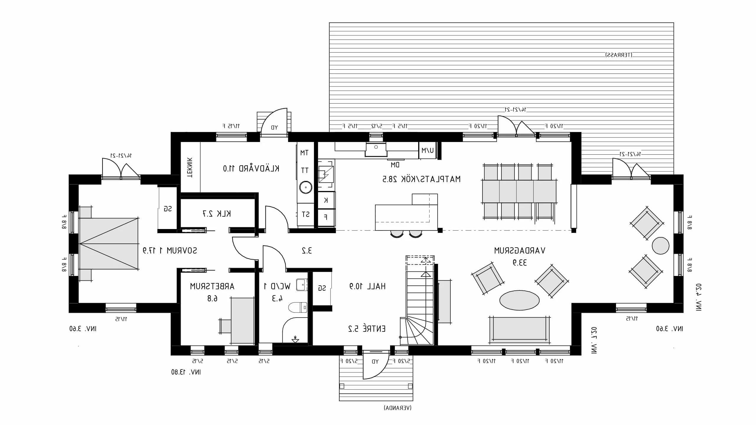 trivselhus villa falsterbo planlösning